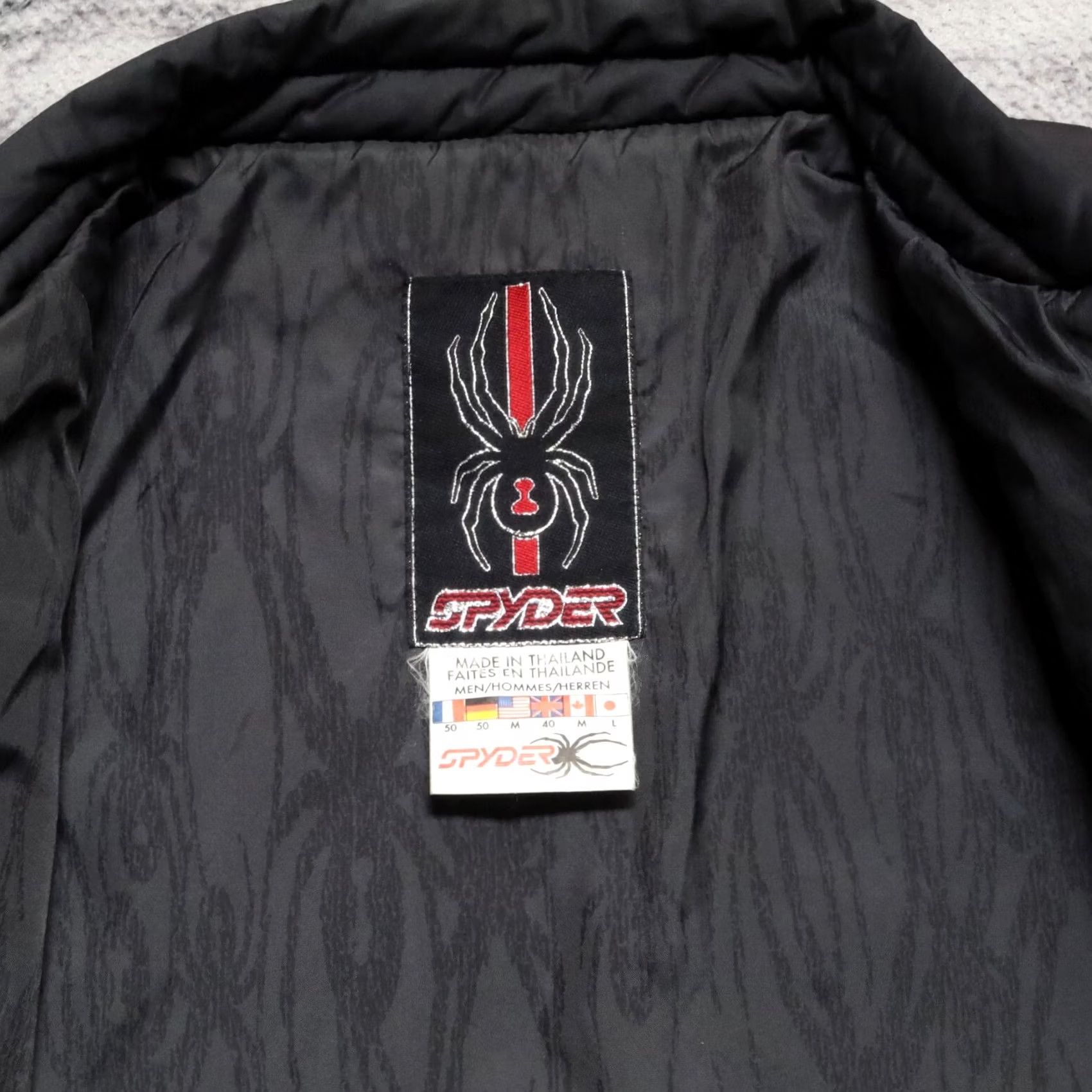 Spyder VINTAGE Spyder Quilted Bomber Jacket Mens M Black Bomber Jacket Mens M Black Quilted Spyder Vintage Size US M / EU 48-50 / 2 - 7 Thumbnail