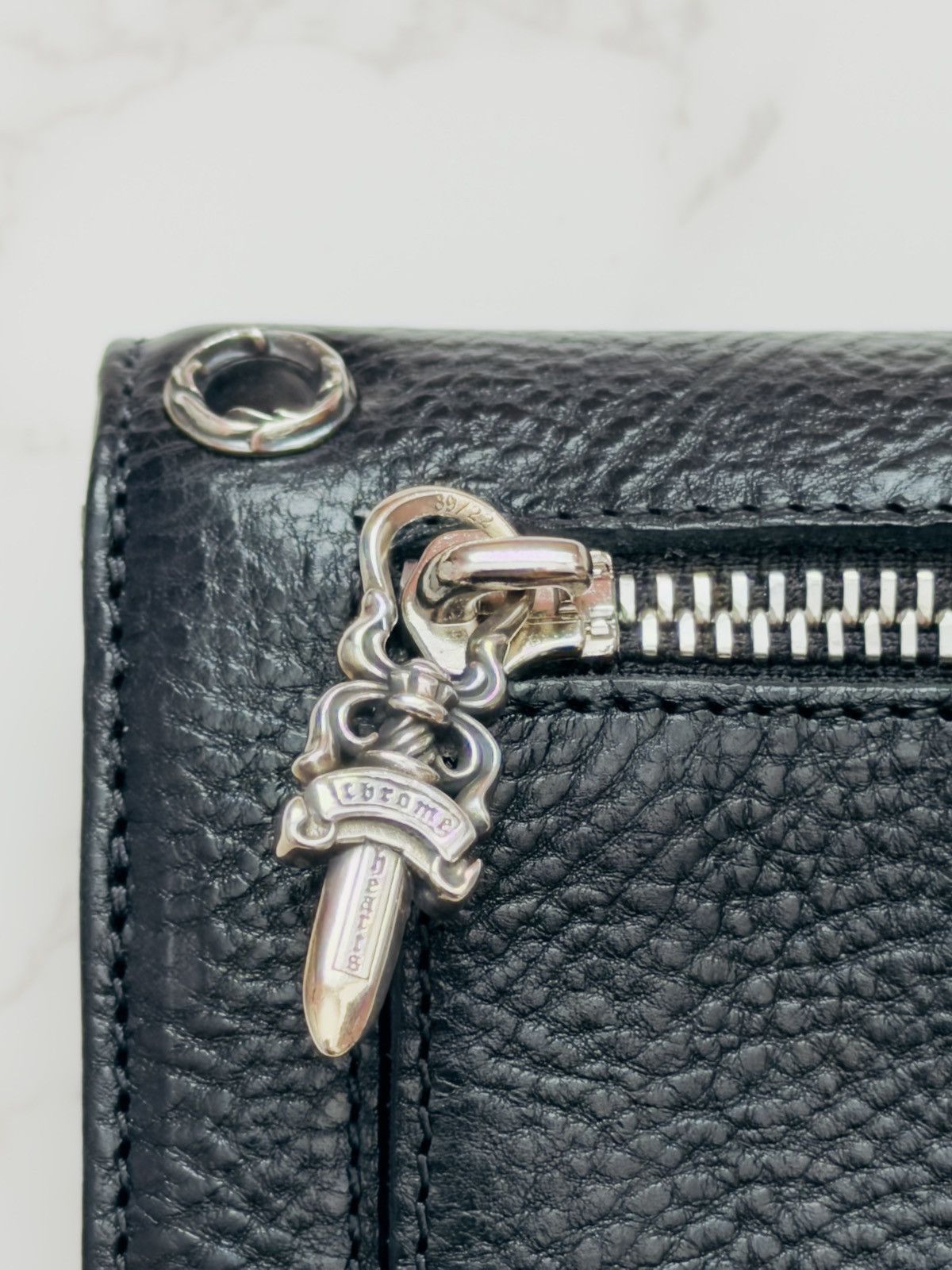 Chrome Hearts Chrome Hearts Wave Leather Wallet with Dagger Size ONE SIZE - 7 Thumbnail