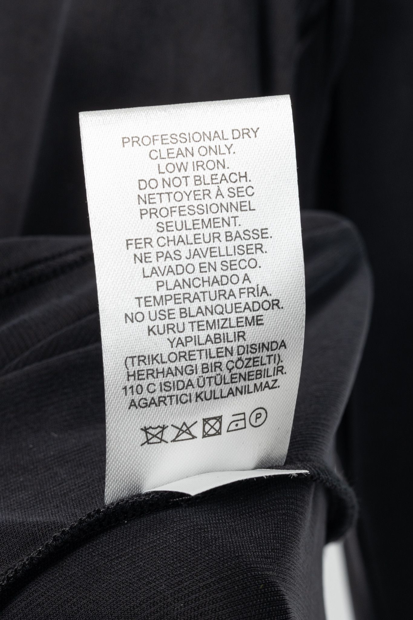 Tibi Tibi Black Deeba Cupro Slim Shirt Size M / US 6-8 / IT 42-44 - 10 Thumbnail