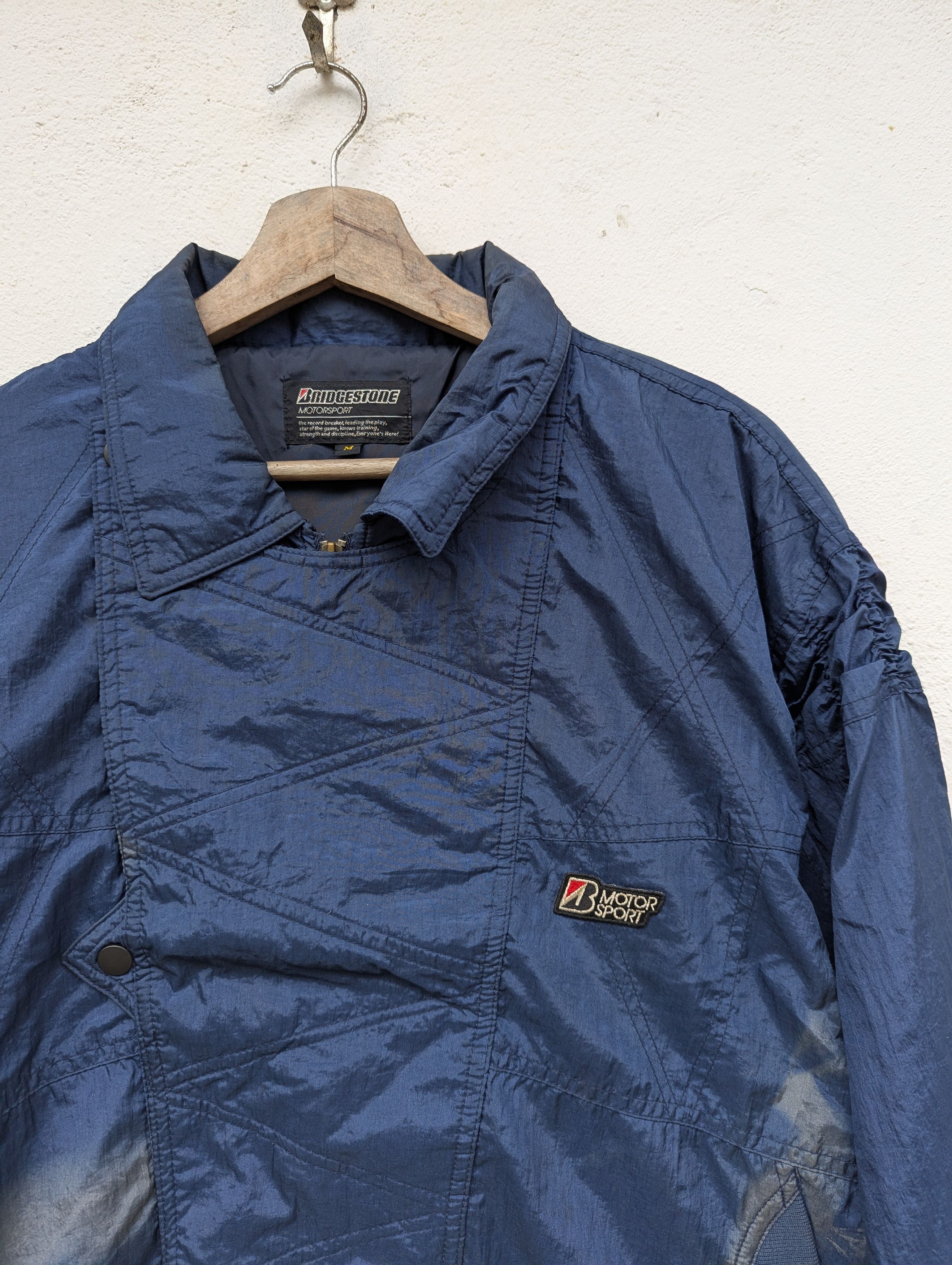 Japanese Brand VINTAGE BRIDGESTONE MOTORSPORTS BOMBER SWEATER Size US M / EU 48-50 / 2 - 4 Thumbnail