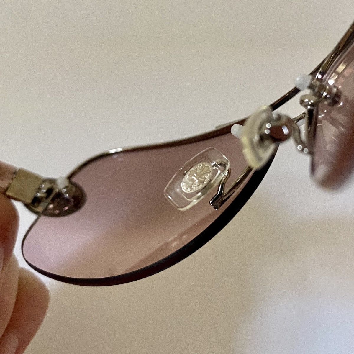 Chrome Hearts Chrome Hearts Pink Classic Oval Aviator Sunglasses Size ONE SIZE - 15 Thumbnail
