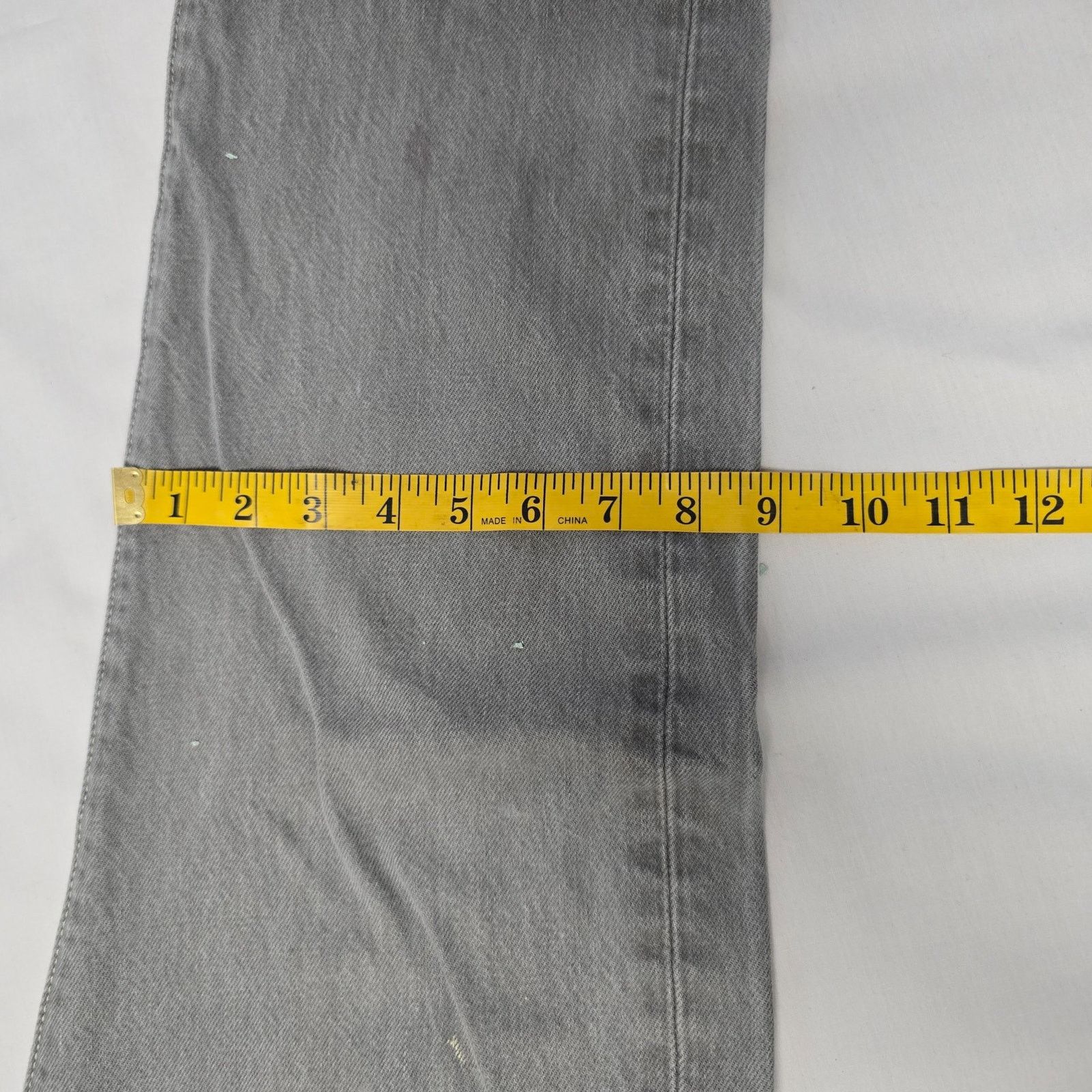 Levi's Levi's 501 Men's Gray Jeans 34x34 Distressed Vintage Style Size US 34 / EU 50 - 16 Thumbnail