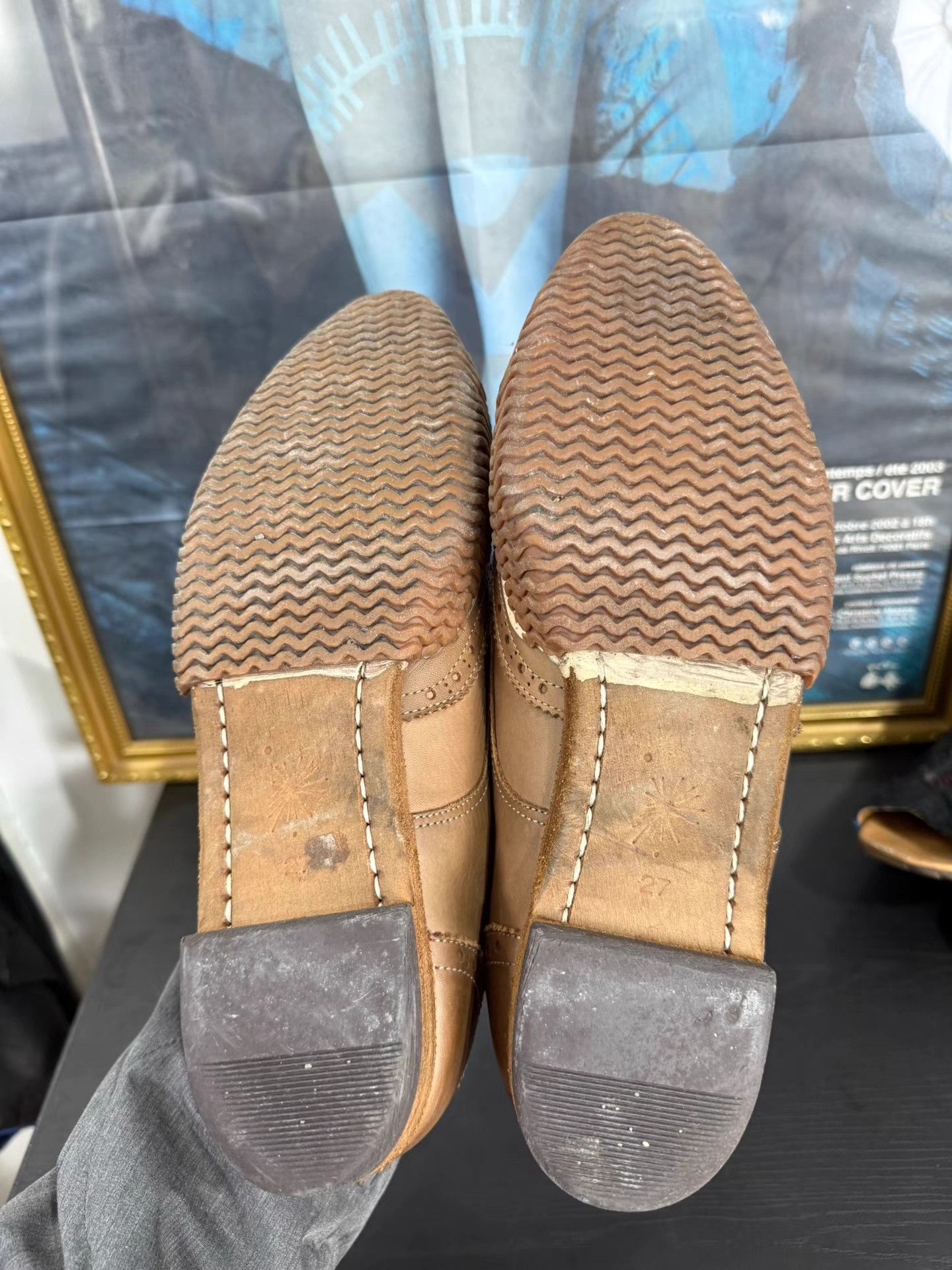 Maison MIHARA YASUHIRO Mihara Yasuhiro Engraved Guardrail Leather Shoes K20 Size US 9.5 / EU 42-43 - 7 Thumbnail