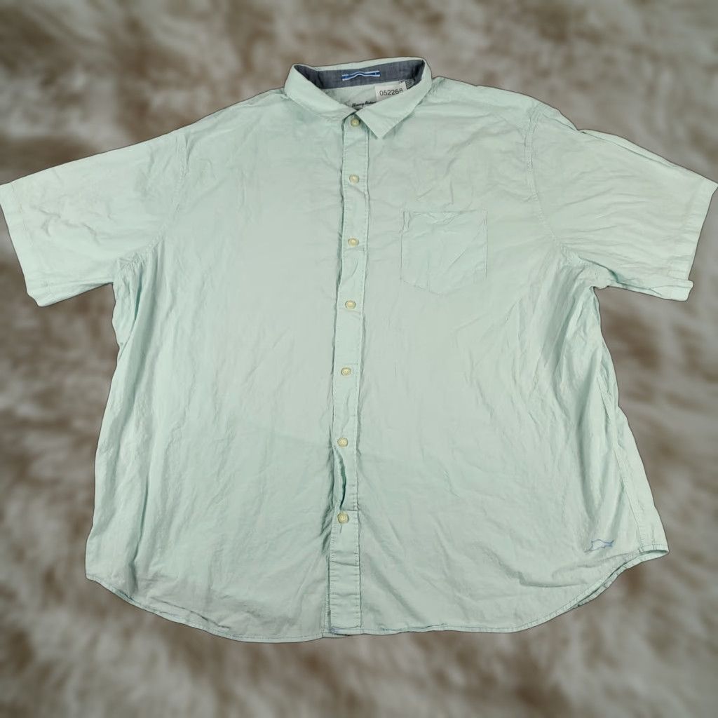 Tommy Bahama Tommy Bahama Shirt Mens 3XL Blue Cotton Blend Button-Up Short Sleeve Casual, Business, Wedding, Workwear, Preppy) Mens Clothing Size US XXL / EU 58 / 5 - 1 Thumbnail