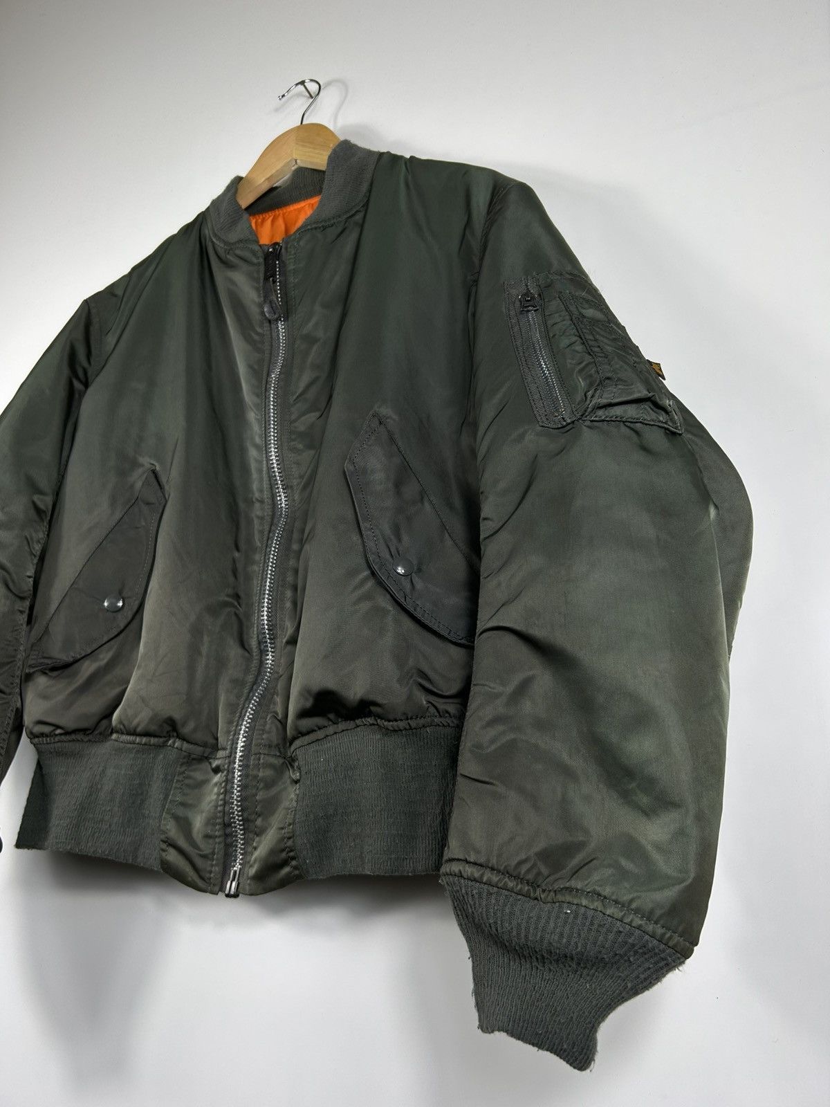 Alpha Industries ⚡️Vintage Alpha Industries USA Ma 1 Bomber Jacket Size US M / EU 48-50 / 2 - 4 Thumbnail