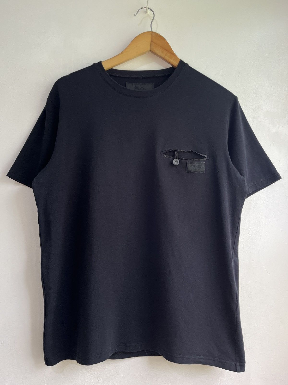 Prada Technical Pocket Tee in Black Size US M / EU 48-50 / 2 - 1 Thumbnail