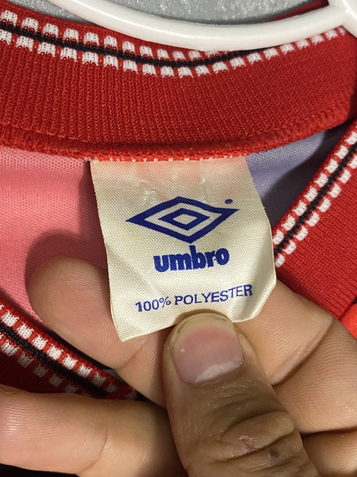 Umbro Vintage 90s Umbro Football Soccer Jersey Long Sleeve Kit Size US L / EU 52-54 / 3 - 3 Thumbnail
