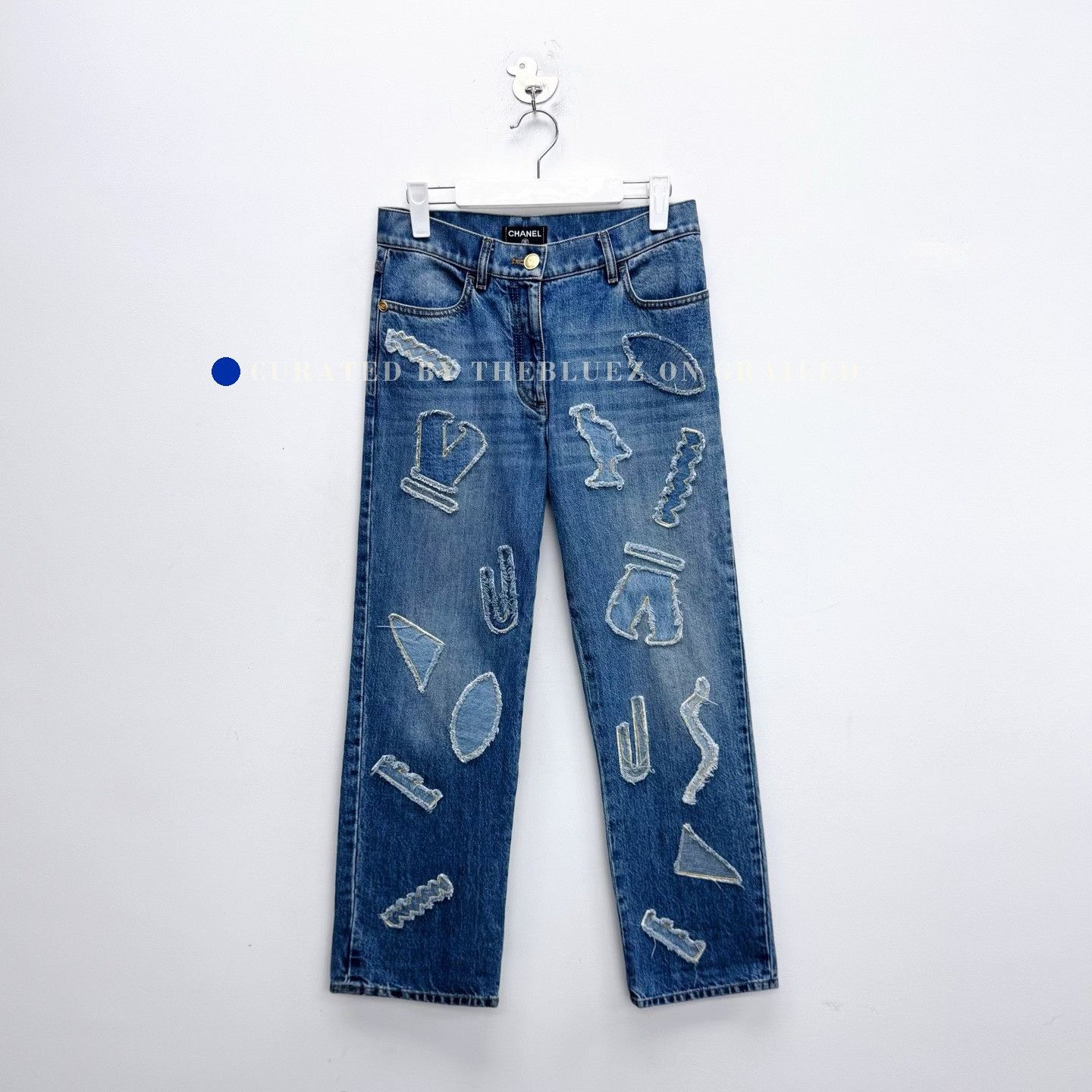 Chanel Chanel Egypt Collection Embossed Patch Jeans Size 36" / US 14 / IT 50 - 1 Thumbnail