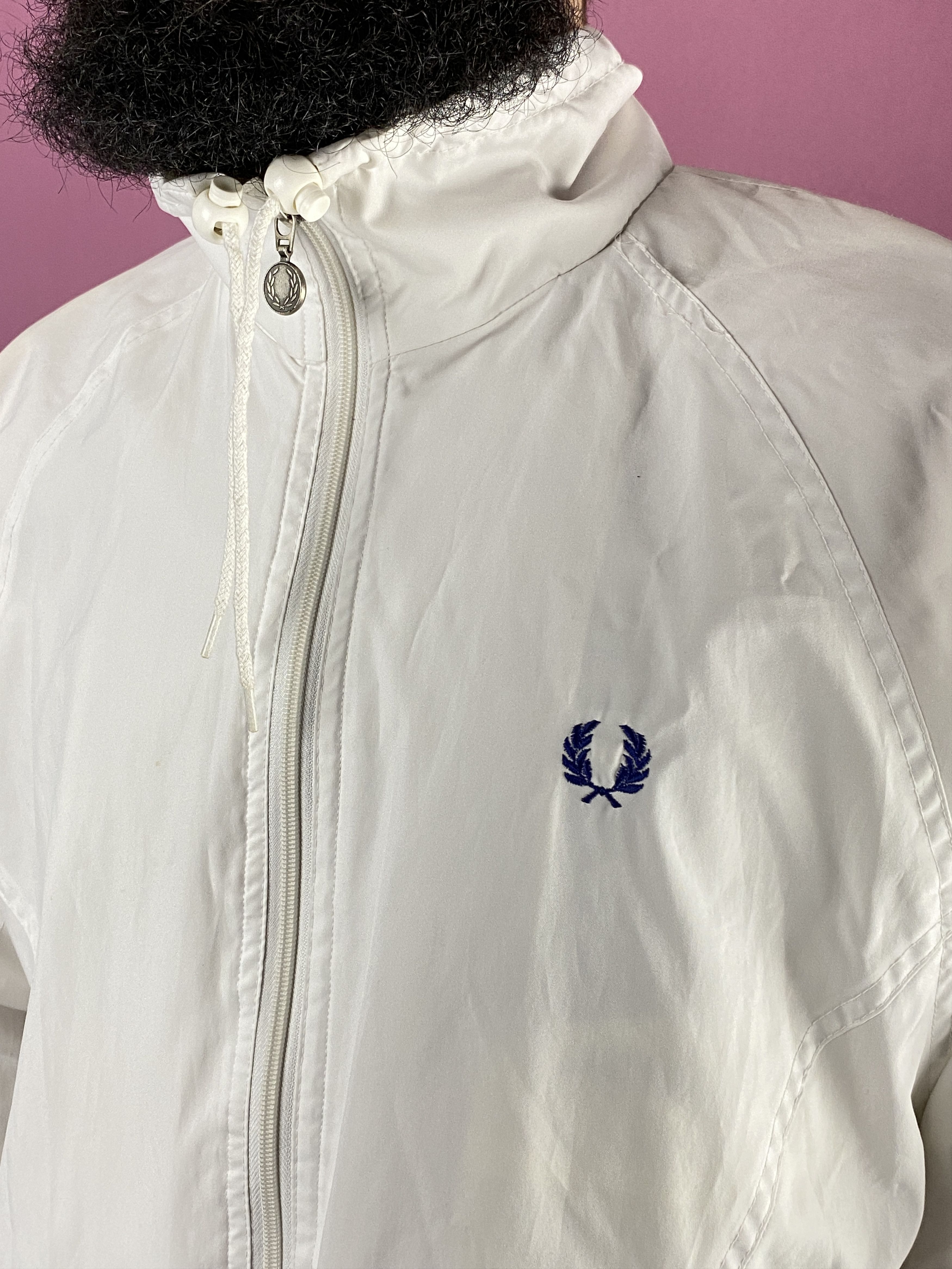 Fred Perry × Vintage 80s Fred Perry Sportswear Vintage Men's Windbreaker Jacket Size US L / EU 52-54 / 3 - 3 Thumbnail