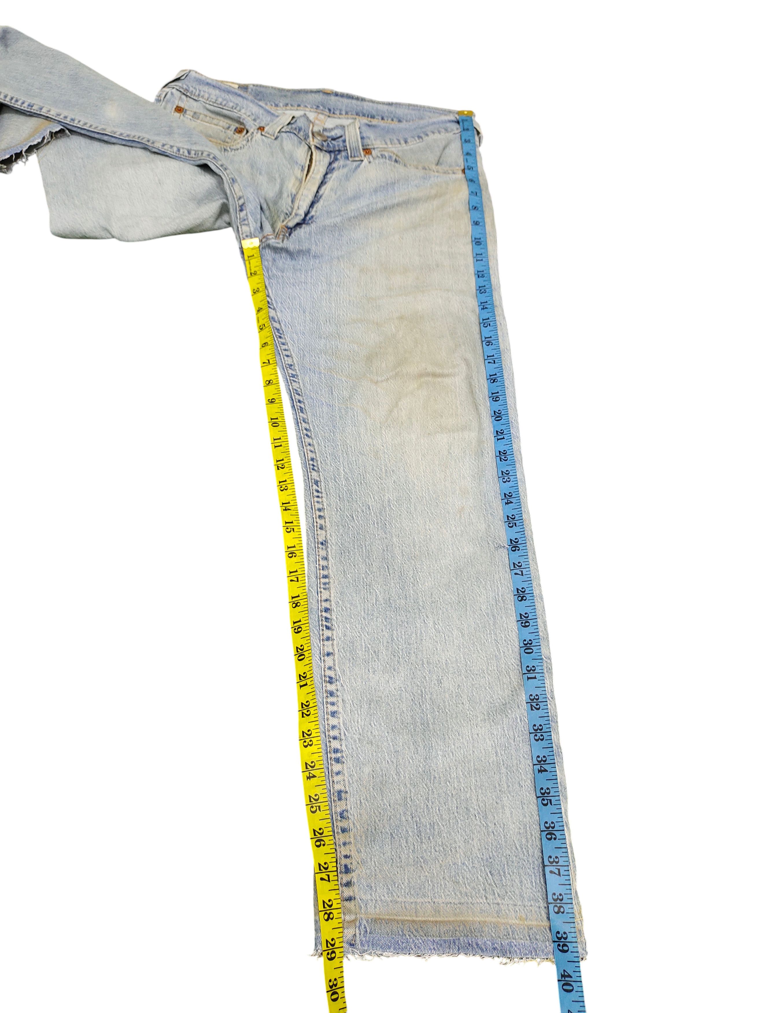 Comme des Garcons × Undercover Levis 505 Big E Distress Dirt Faded Denim Jeans Size US 34 / EU 50 - 19 Thumbnail