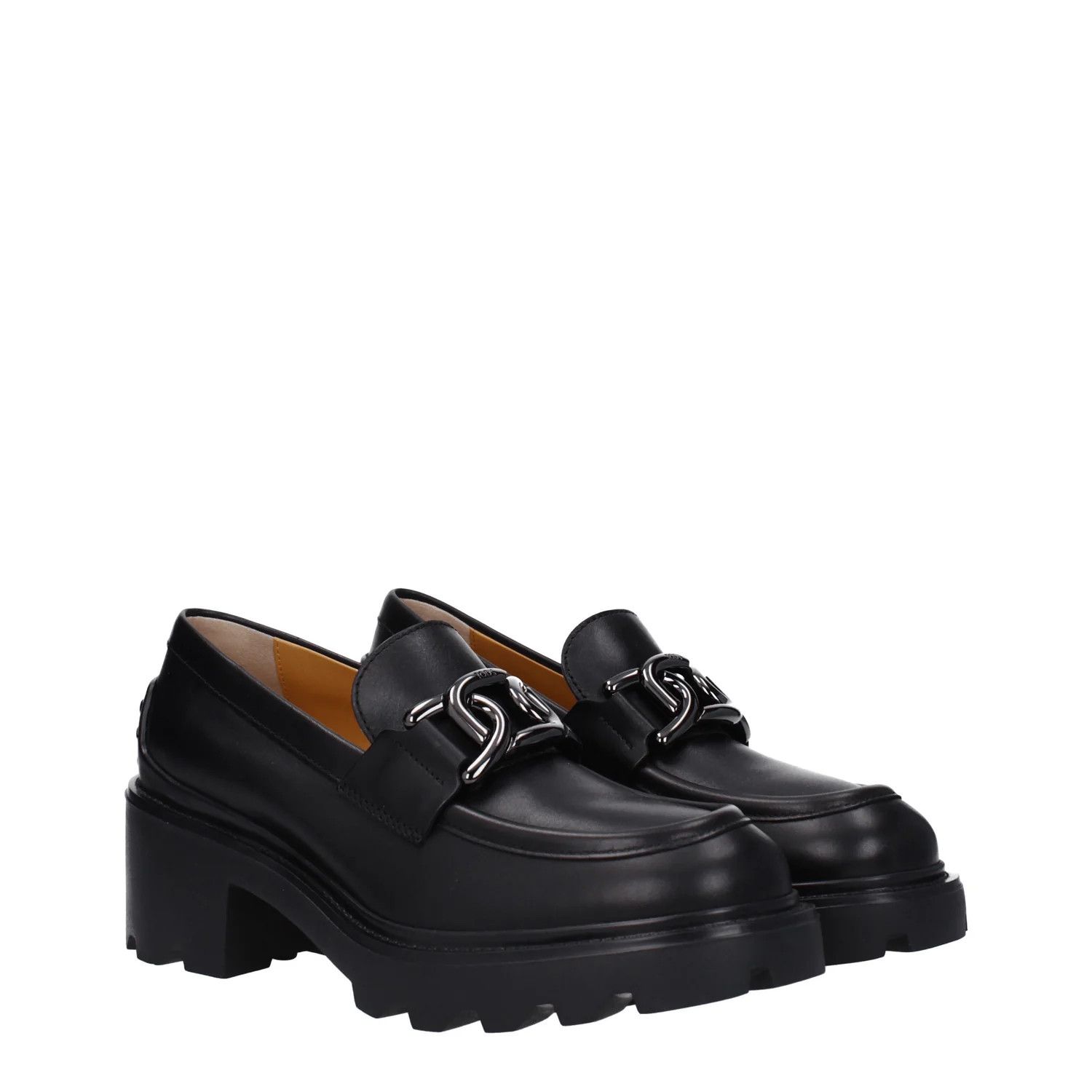 Tod's ob1o1e1224 Leather Loafers in Black Size US 10 / IT 40 - 2 Thumbnail