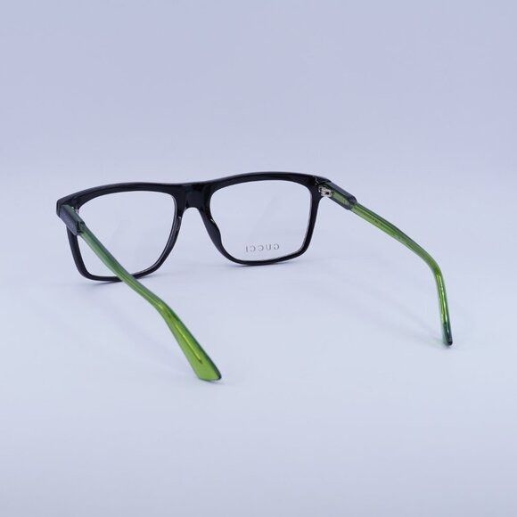 Gucci 🕶️ New Gucci GG1820O 006 Eyeglasses - Shiny Black/Green Size ONE SIZE - 9 Thumbnail