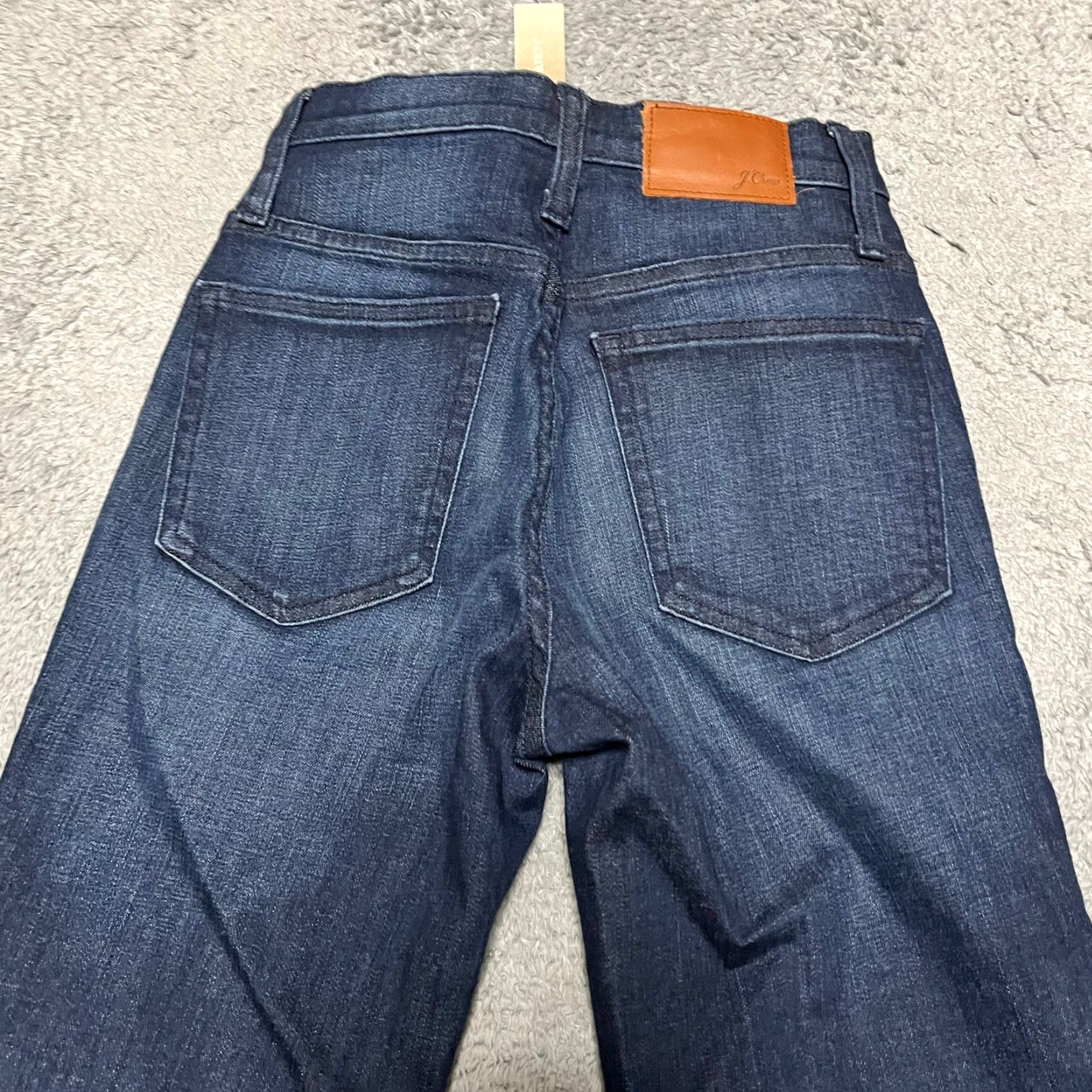 J.Crew VINTAGE J.Crew Straight Jeans Womens 24 Dark High Rise 25x28.5 Blue Trousers Regular Women Size 42" / US 20 - 4 Thumbnail