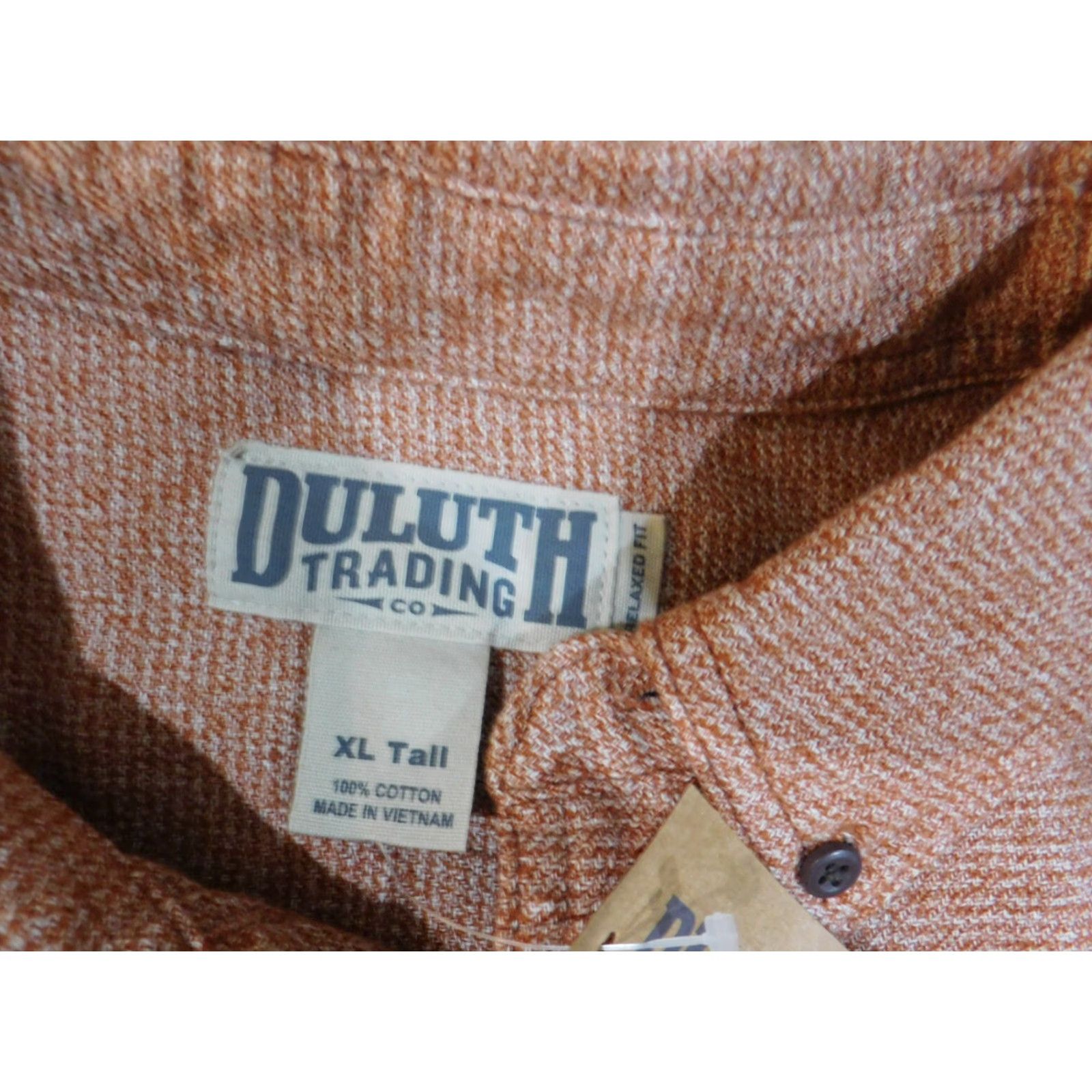 Vintage Duluth Flannel Shirt XL Tall Orange Mens Button-Up Outdoor Plaid Long Sleeve Button-Down Collar Tlarge? Size US XL / EU 56 / 4 - 6 Thumbnail