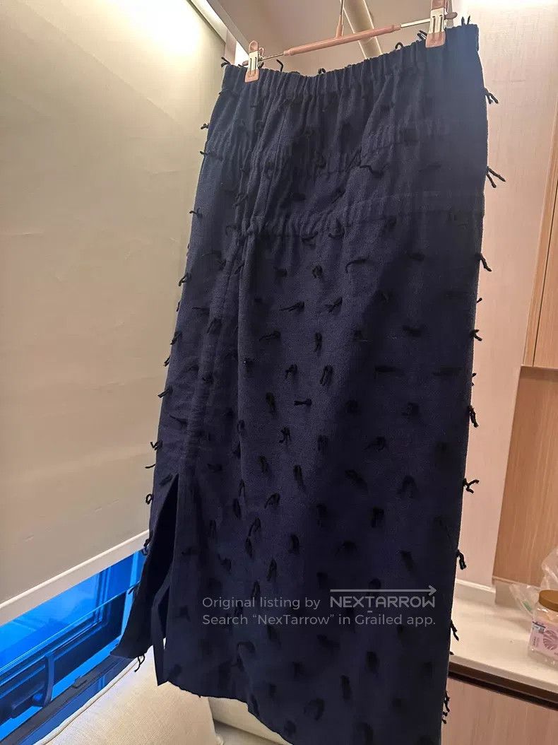 Issey Miyake Issey Miyake size:F Blue Midi Skirt Size 31" - 2 Thumbnail