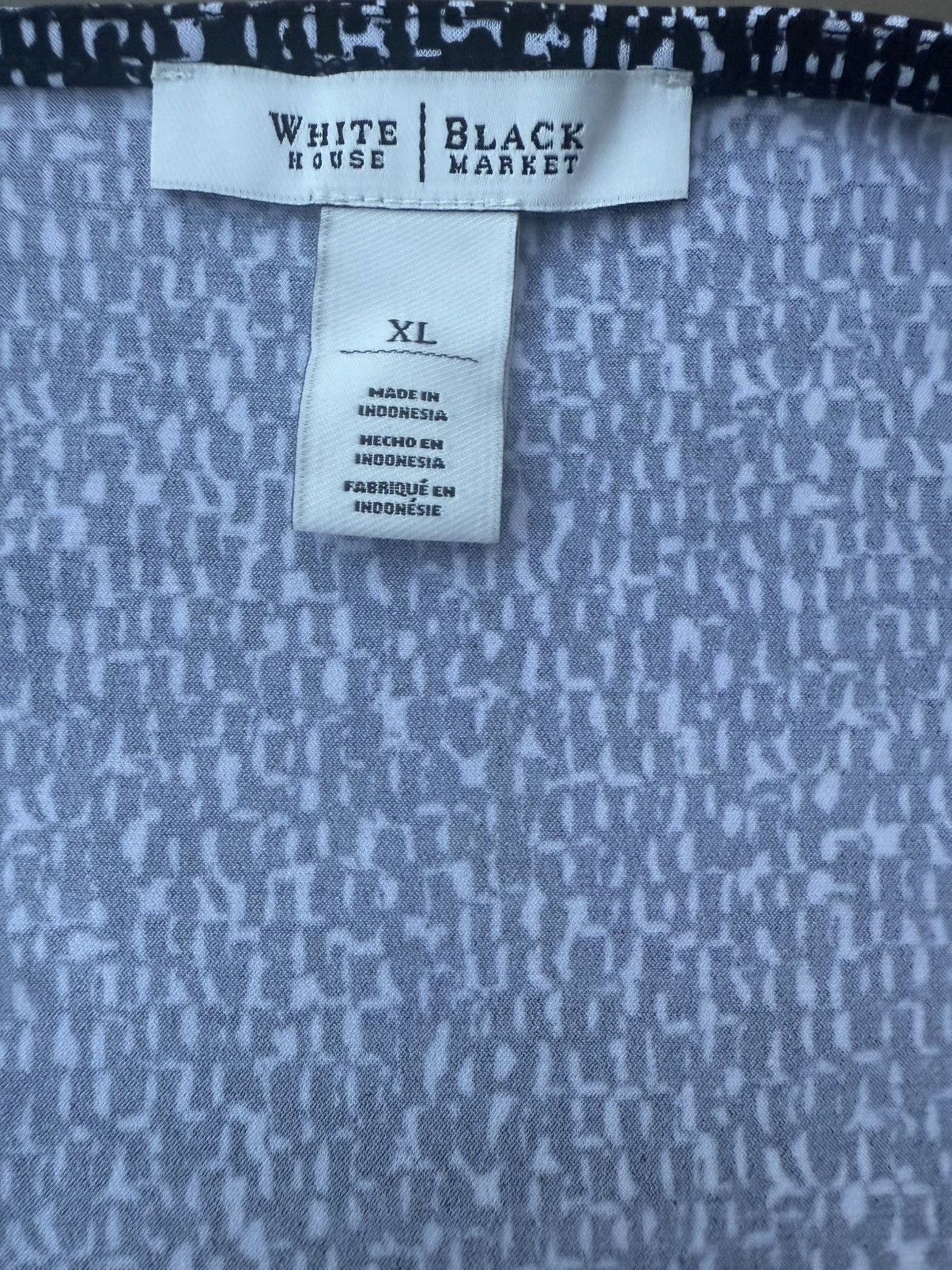 White House Black Market White House Black Market Black White Sleeveless Top Blouse Size XL / US 12-14 / IT 48-50 - 9 Thumbnail