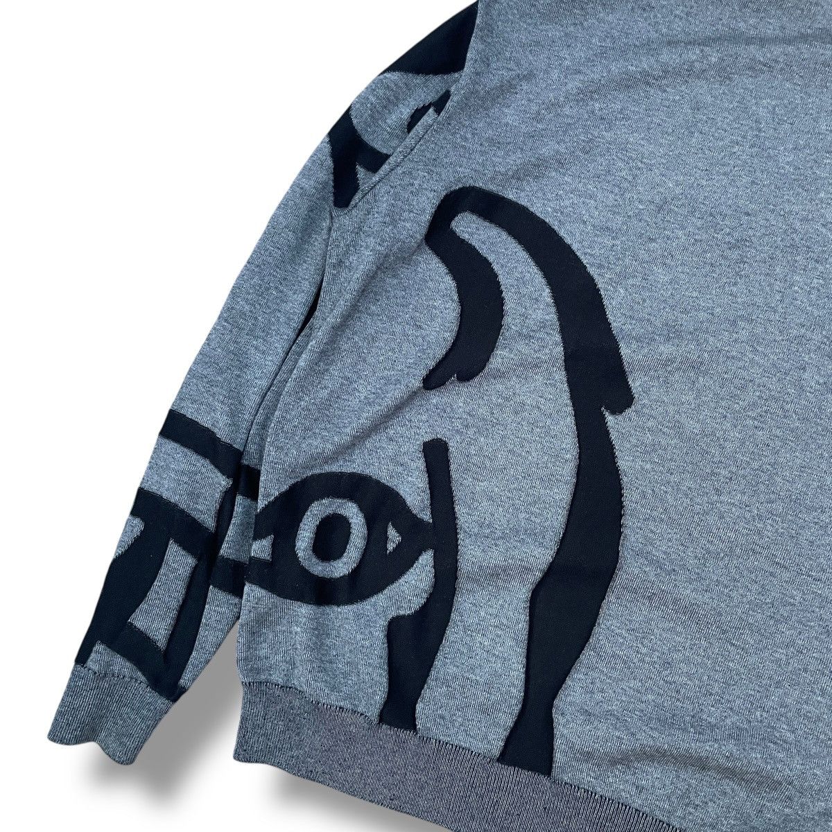 Kenzo KENZO Abstract Anthracite K-Tiger Head Knitted Sweater Size US L / EU 52-54 / 3 - 12 Thumbnail