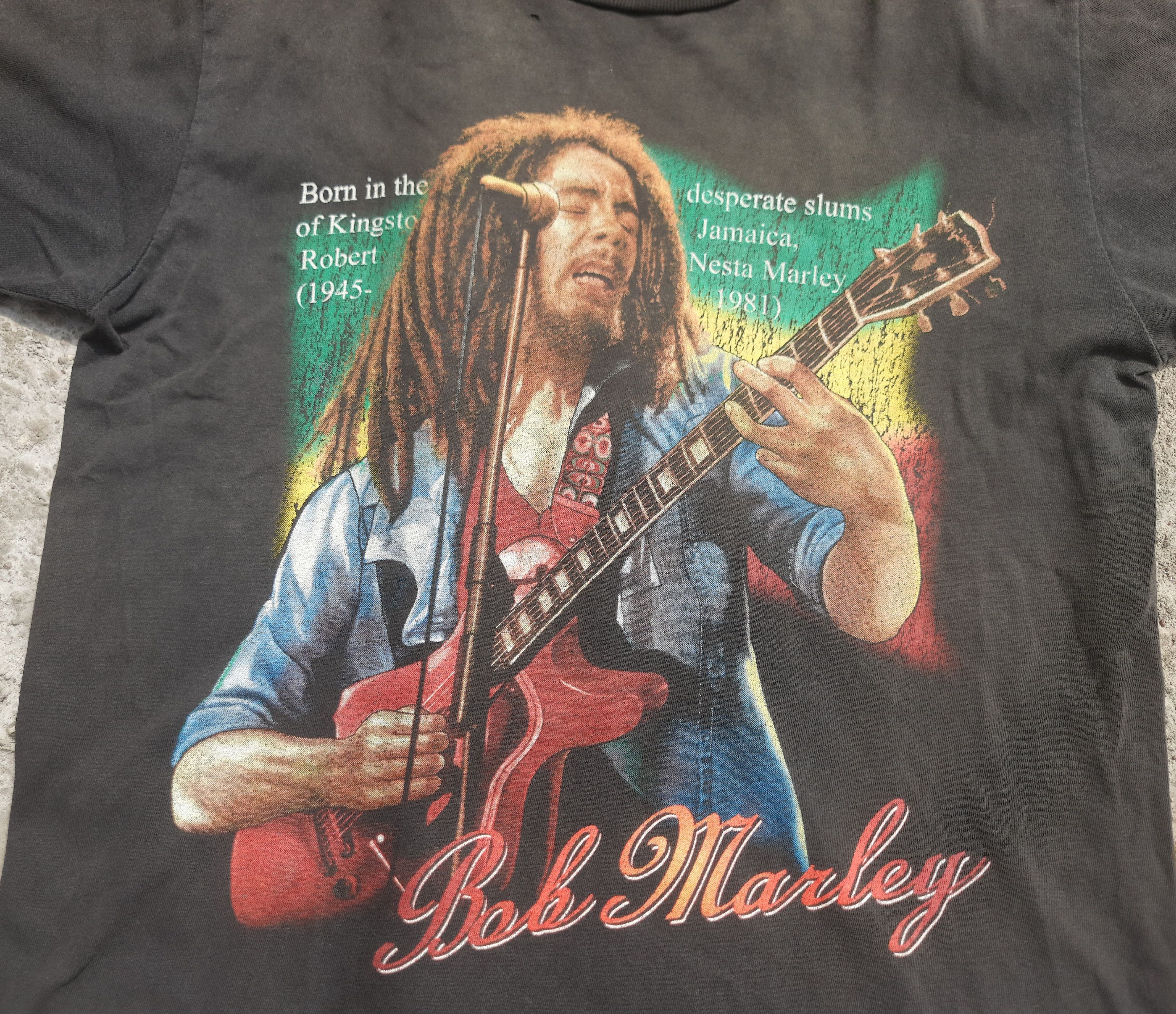 Rap Tees Y2K BOB MARLEY Memorial Tee Distressed Size US M / EU 48-50 / 2 - 4 Thumbnail