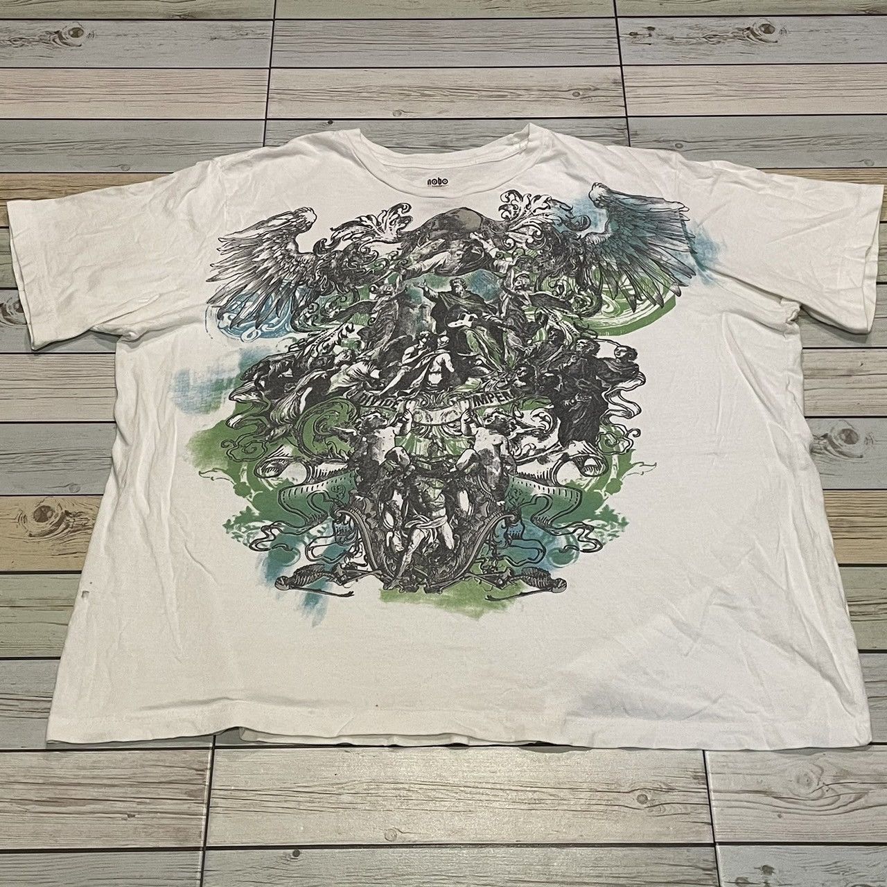 Affliction × Ed Hardy × Tapout Rare Wings Cross Tee Y2K Affliction Style Size US XXL / EU 58 / 5 - 1 Thumbnail