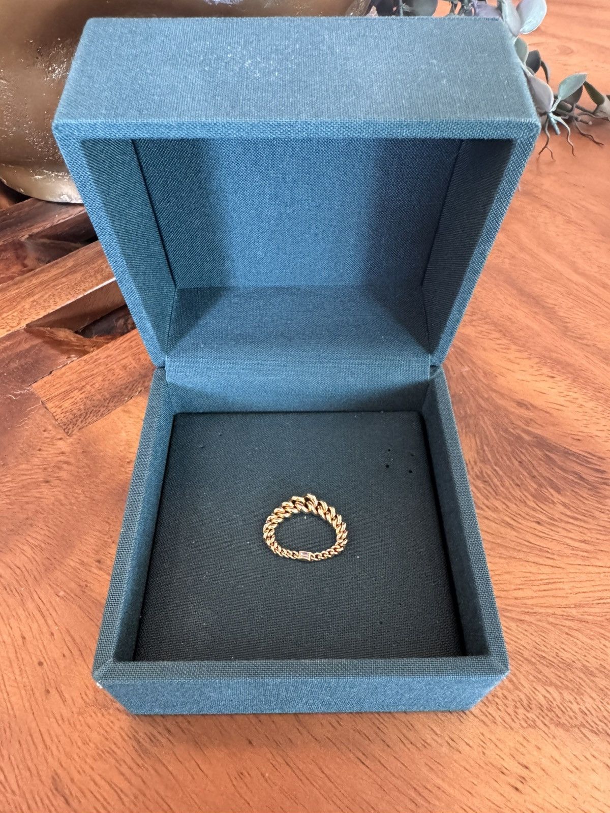 M.Cohen MAOR 18k Gold Curb Ring size 7 Size ONE SIZE - 8 Thumbnail