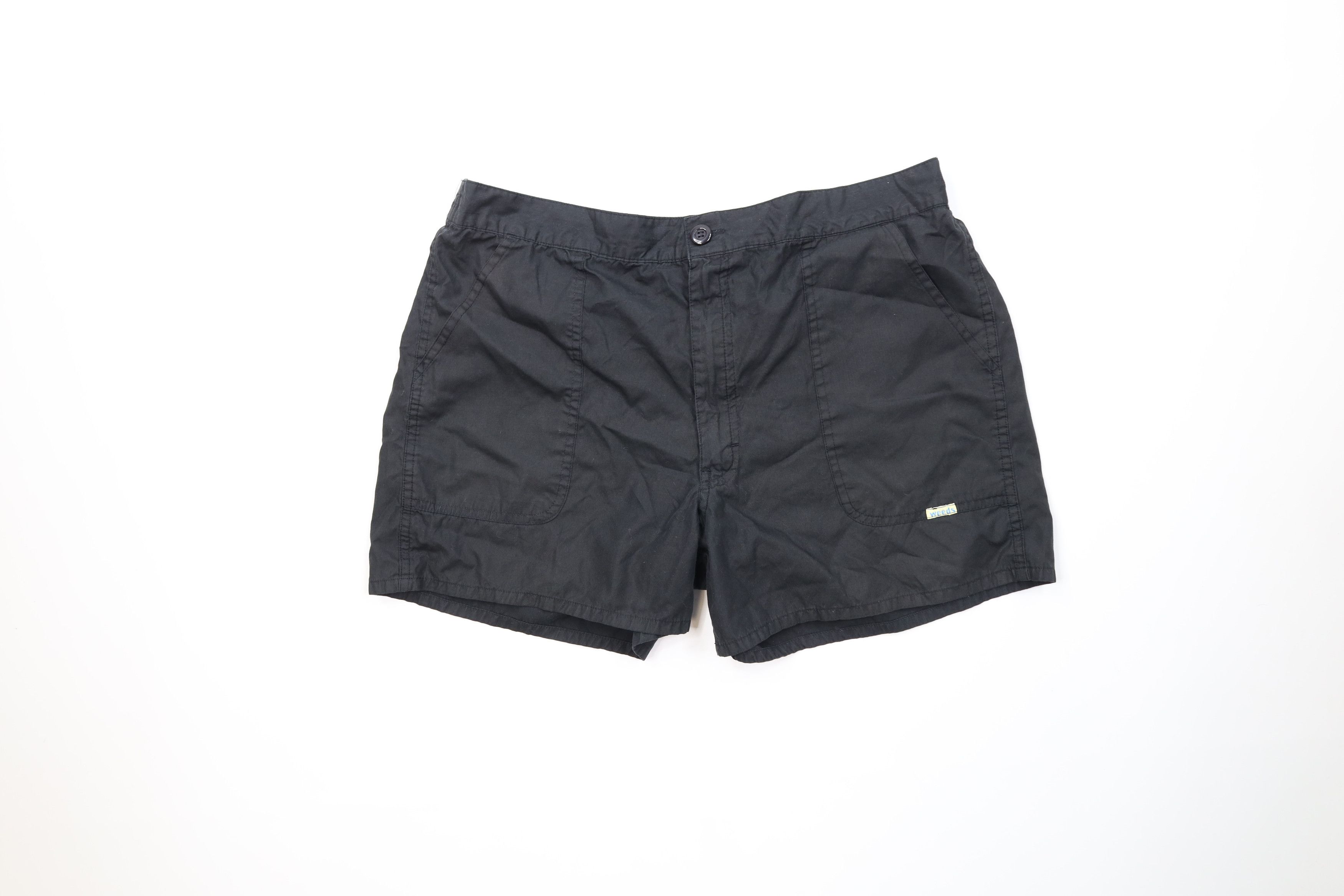 Vintage Vintage 70s 80s Streetwear Above Knee Short Shorts Black Size US 36 / EU 52 - 1 Thumbnail
