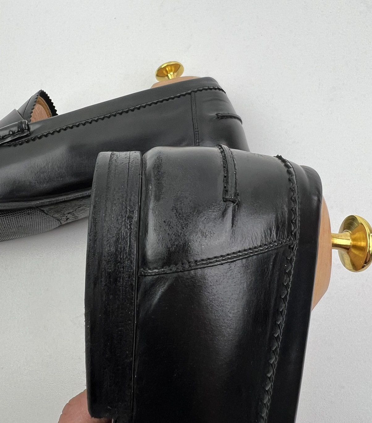 Gucci GUCCI Loafers Leather Penny Shoes GG Logo Black Men’s Size US 9.5 / EU 42-43 - 18 Thumbnail