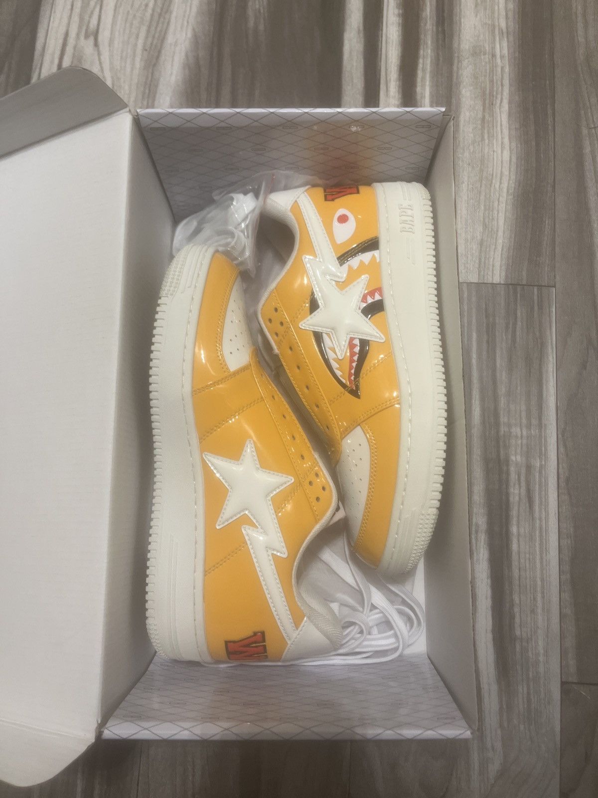 Bape Orange Shark face BAPE STA Size US 8.5 / EU 41-42 - 1 Thumbnail