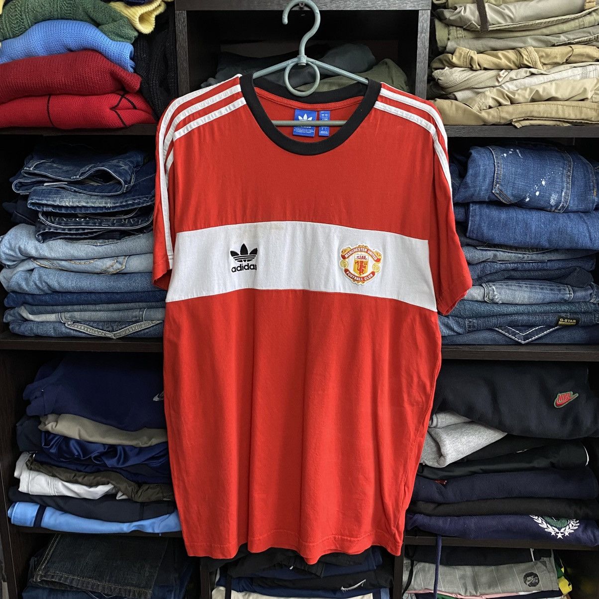 Adidas Vintage Adidas Manchester United Old Style soccer polo Size US L / EU 52-54 / 3 - 1 Thumbnail