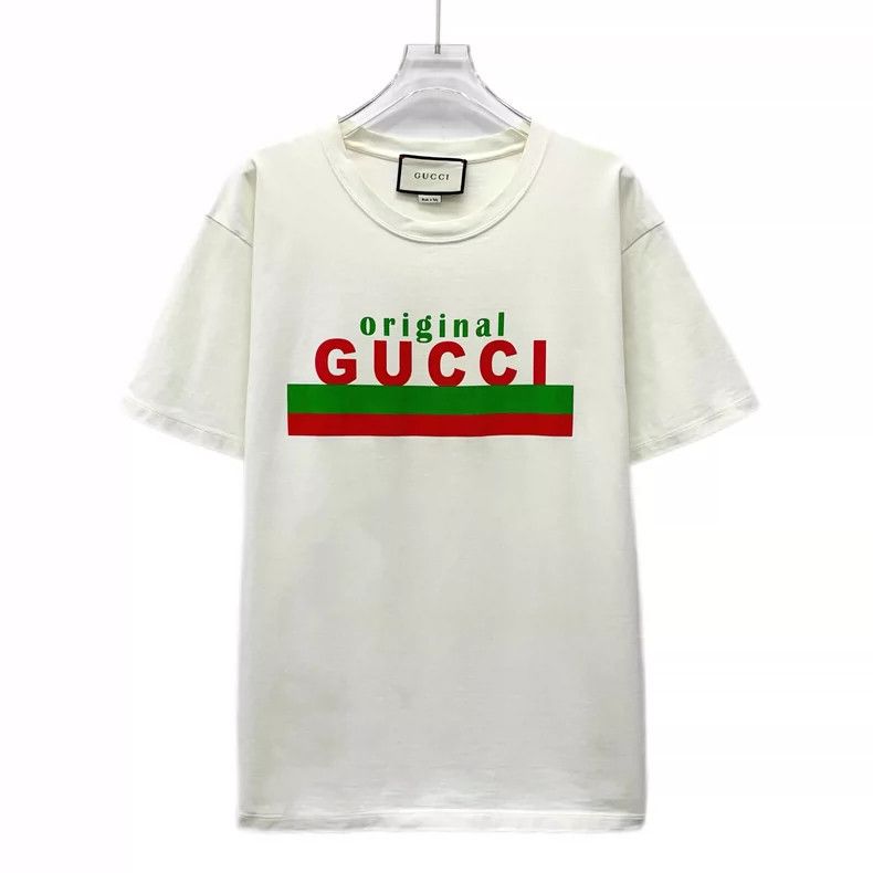 Gucci Gucci White logo printed round-neck short-sleeved T-shirt 2 Size US S / EU 44-46 / 1 - 1 Thumbnail