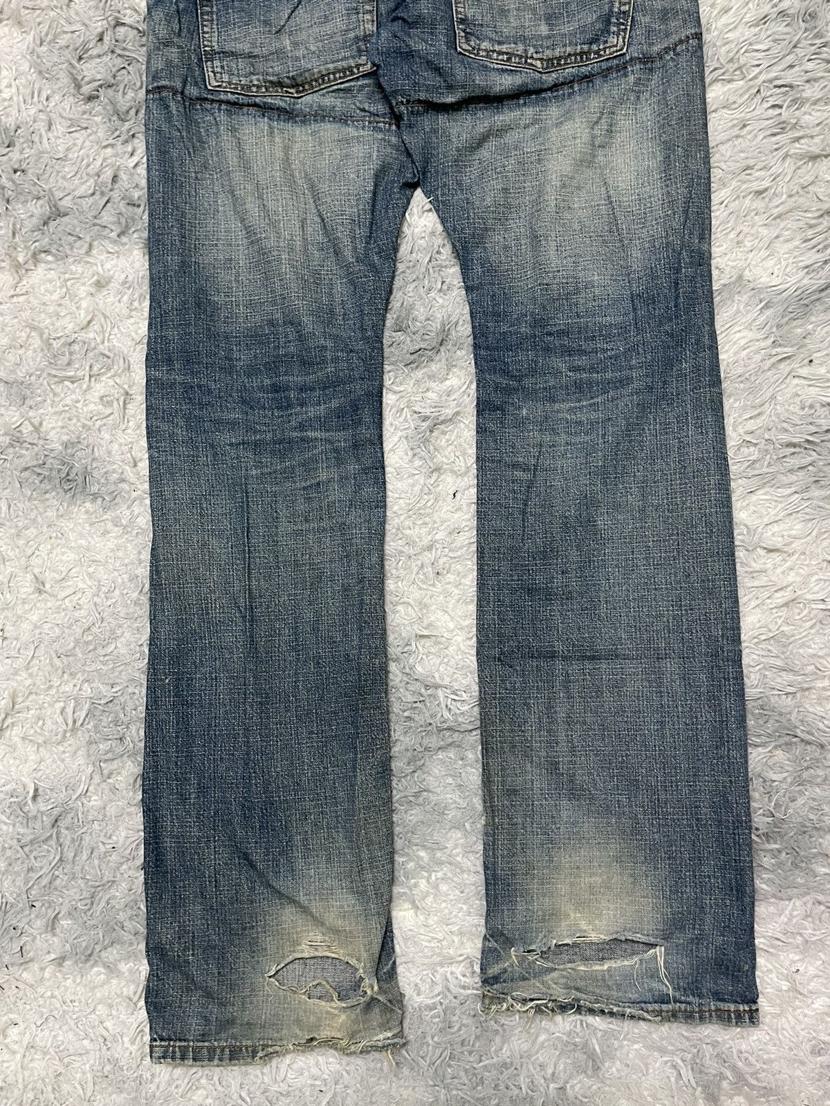 PPFM PPFM INSPIRED DOUBLE WAIST DENIM PANT DISTRESSED Size US 34 / EU 50 - 8 Thumbnail