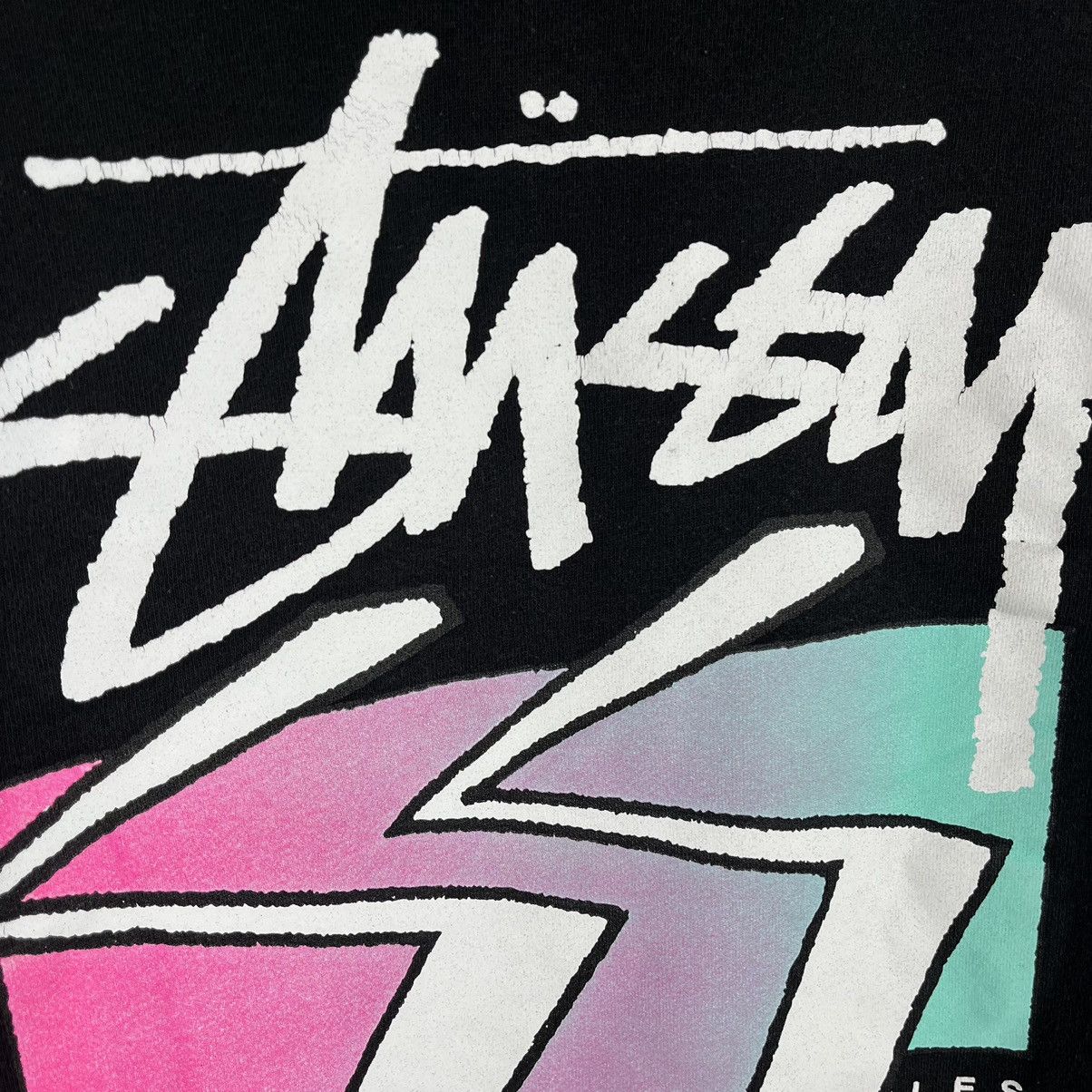Stussy Vintage Y2K Stussy Big Logo Hoodie Black Size S Size US S / EU 44-46 / 1 - 6 Thumbnail