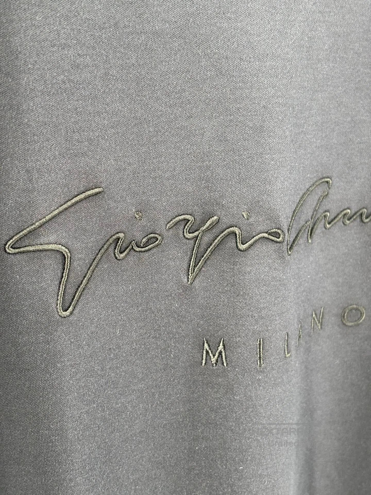 Emporio Armani Giorgio Armani Men's Blue Cotton T-Shirt. Size US M / EU 48-50 / 2 - 2 Thumbnail