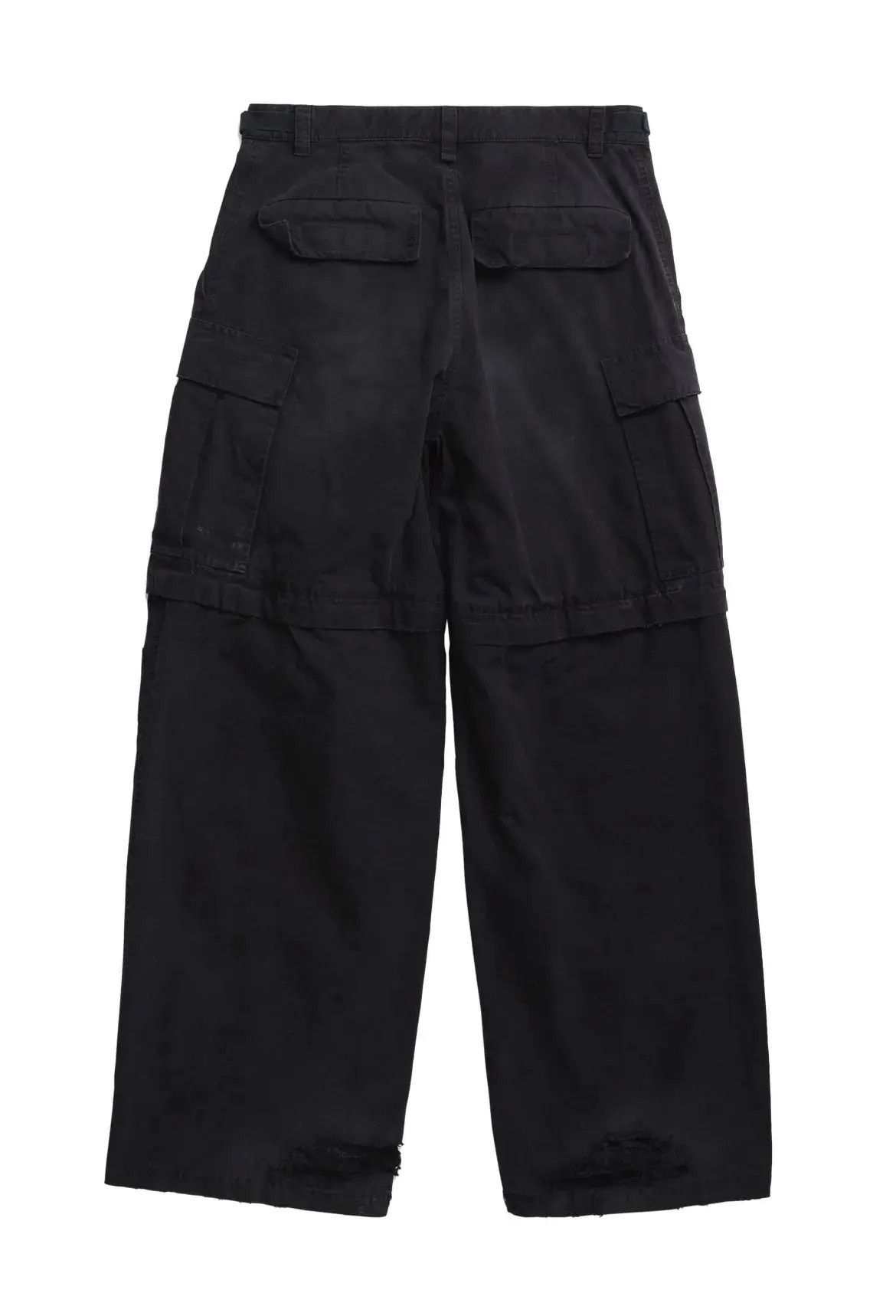 Balenciaga o1w1db10426 Large Cargo Pants in Black Size US 28 / EU 44 - 2 Thumbnail