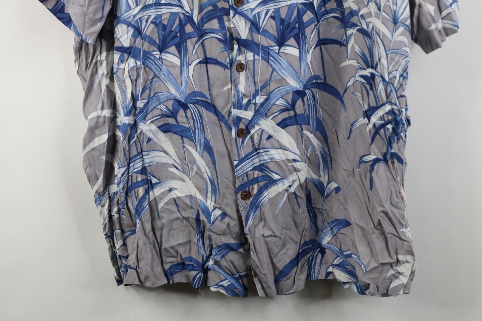 Vintage Vintage 90s Streetwear Bamboo Leaf Hawaiian Button Shirt USA Size US XL / EU 56 / 4 - 3 Thumbnail