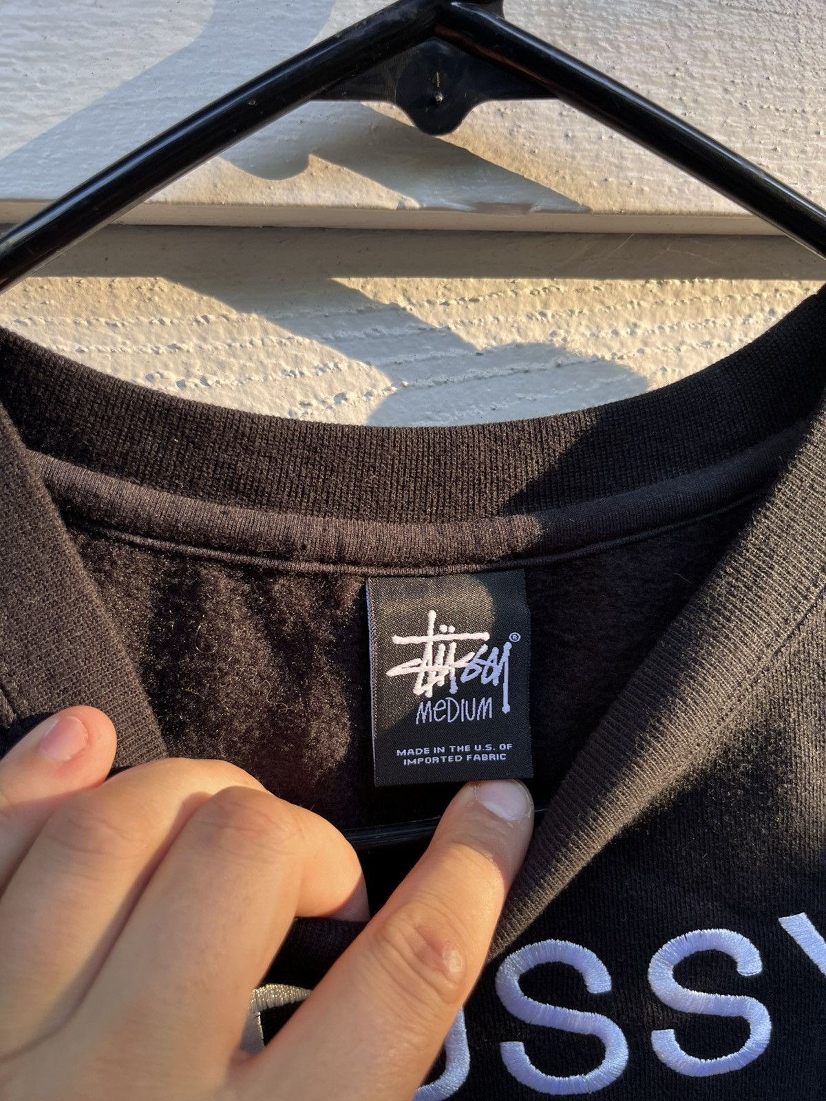 Stussy Stüssy Basic Logo Sweatshirt Black Size Medium Size US M / EU 48-50 / 2 - 5 Thumbnail