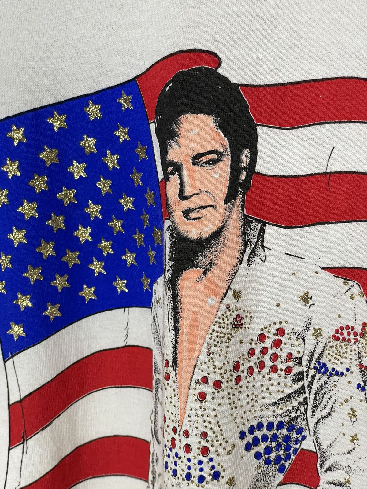 Band Tees × Vintage Vintage 1990 ELVIS PRESLEY Pop Band T Shirt Made In USA Size US L / EU 52-54 / 3 - 7 Thumbnail