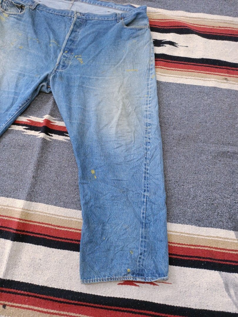Levi's Vintage Levi’s 501 Rindem Selvedge Single R - Big Fit W50 Size US 44 / EU 60 - 3 Thumbnail