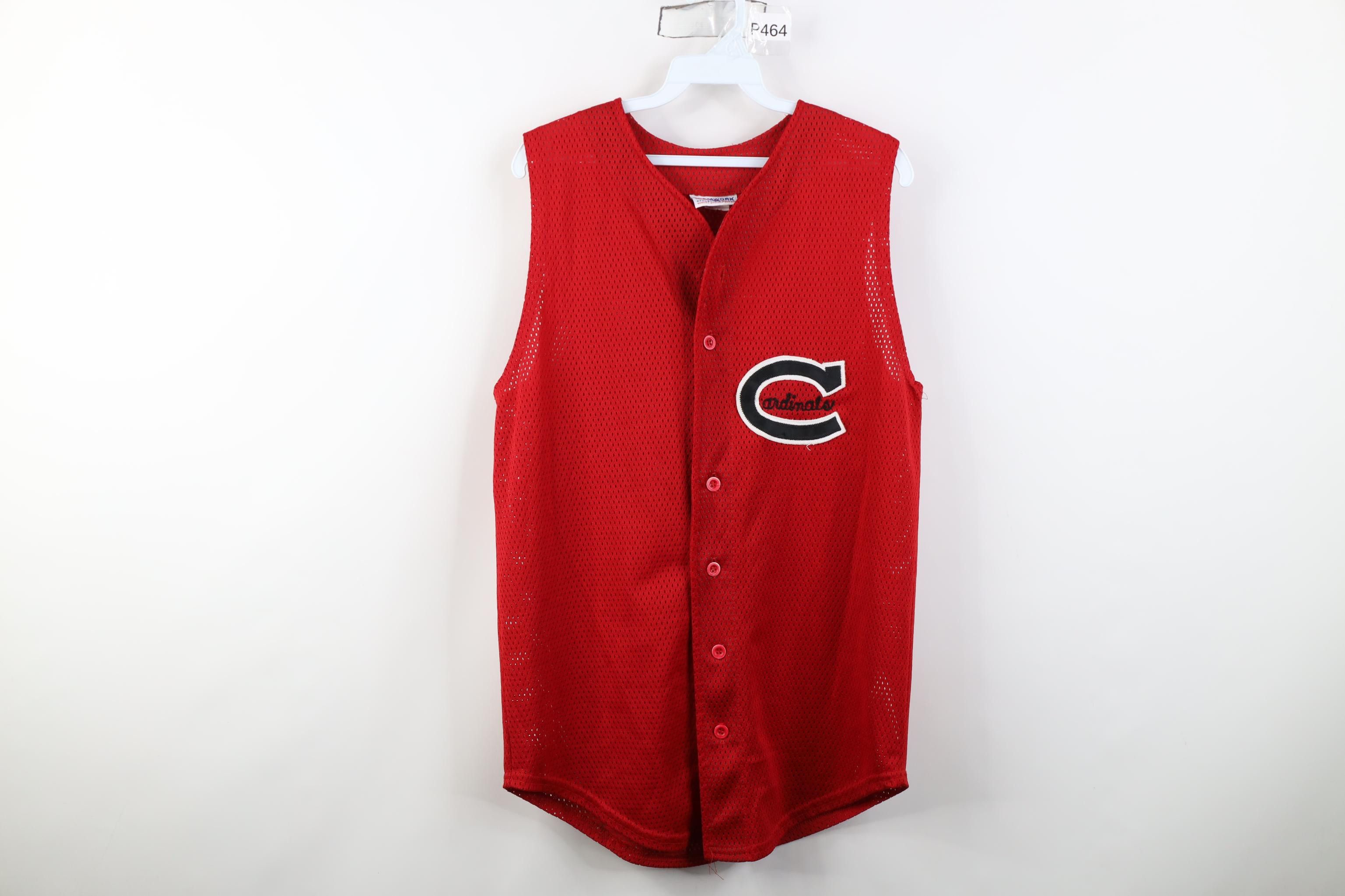 Vintage Vintage 90s Chain Stitch Sleeveless Cardinals Jersey Size US M / EU 48-50 / 2 - 1 Thumbnail