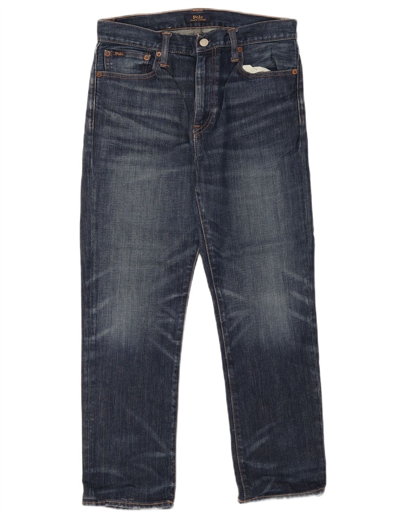 Polo Ralph Lauren Mens Straight Jeans W29 L26 Blue Cotton Size US 29 - 1 Thumbnail