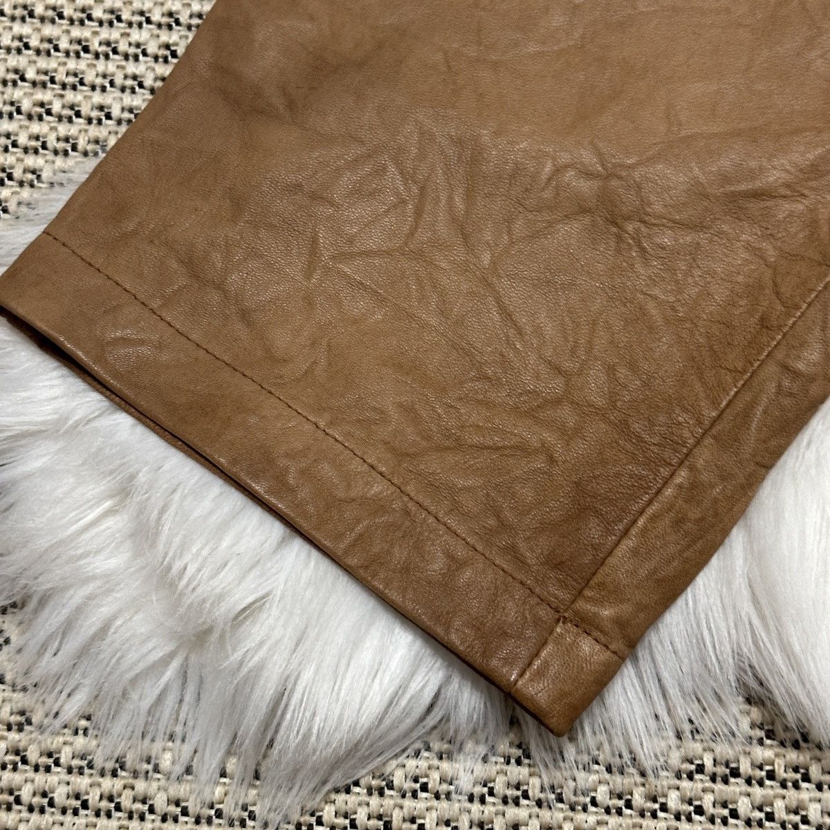 Other Cristinaeffe Made in Italy Shorts Leather 100% Size 28" / US 6 / IT 42 - 4 Thumbnail