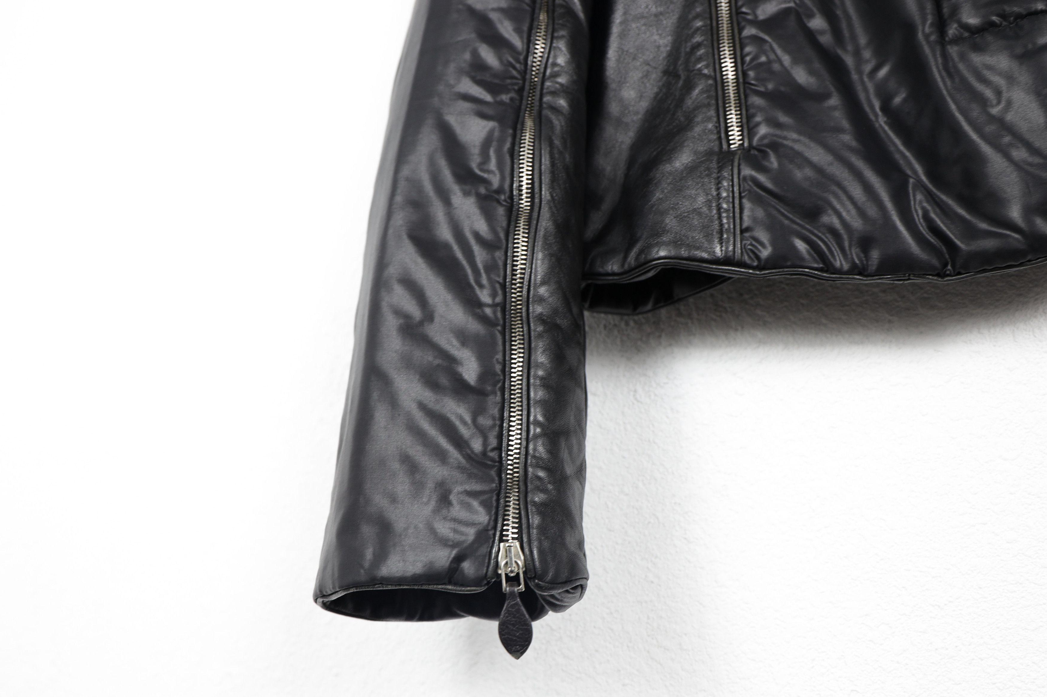 Ermanno Scervino Ermanno Scervino Nylon Leather Collar Design Biker Jacket Size M / US 6-8 / IT 42-44 - 4 Thumbnail