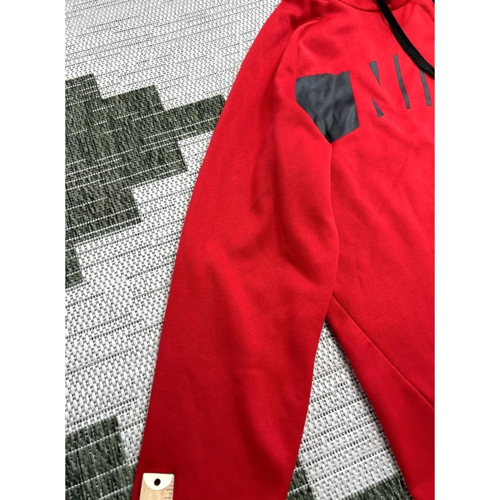 Nike Nike Hoodie Mens Large Red Dri Fit Spellout Logo Fleece Lined Raglan Sleeve Size US L / EU 52-54 / 3 - 4 Thumbnail