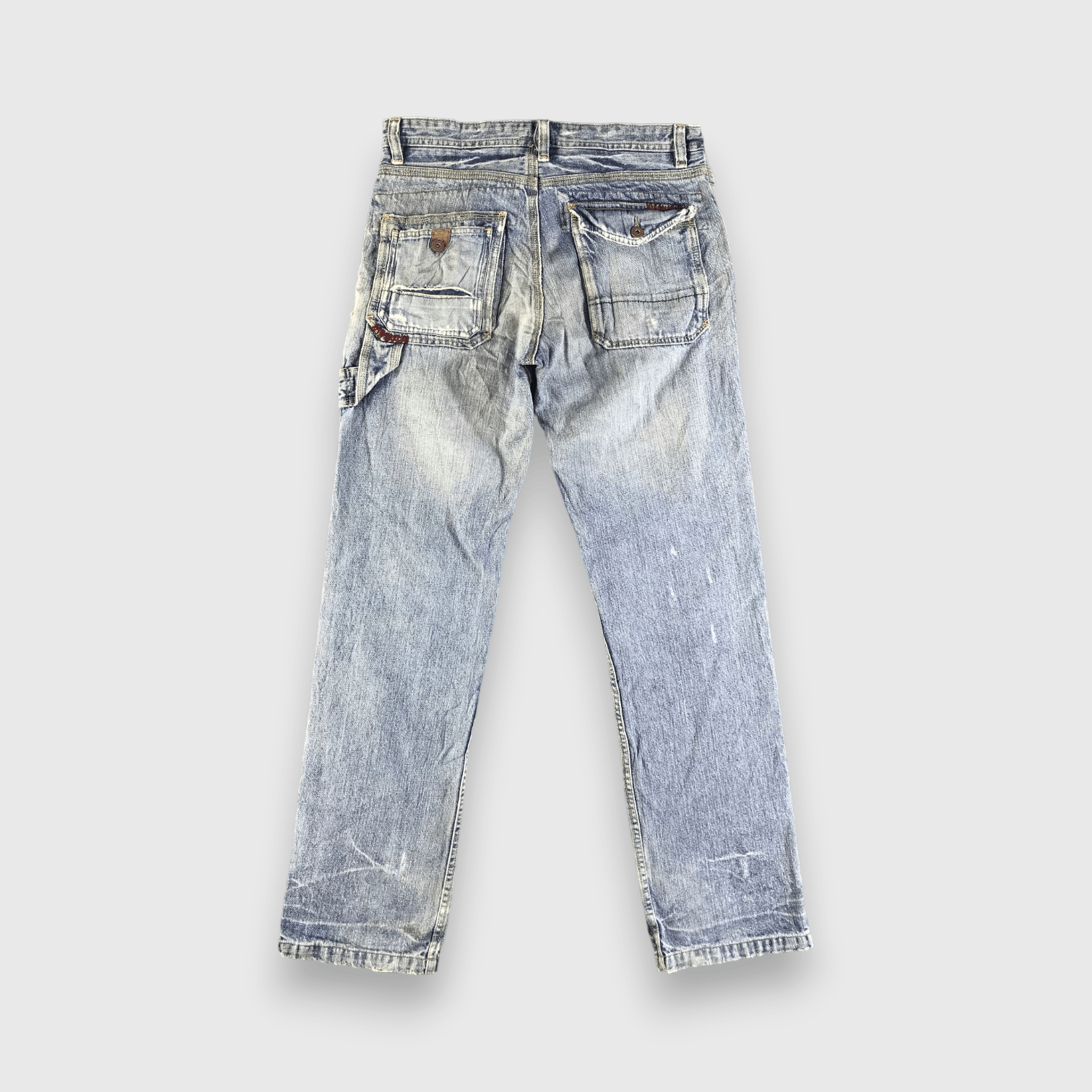 Vintage Vintage Back Number Jeans-J3636 Size US 33 - 2 Thumbnail