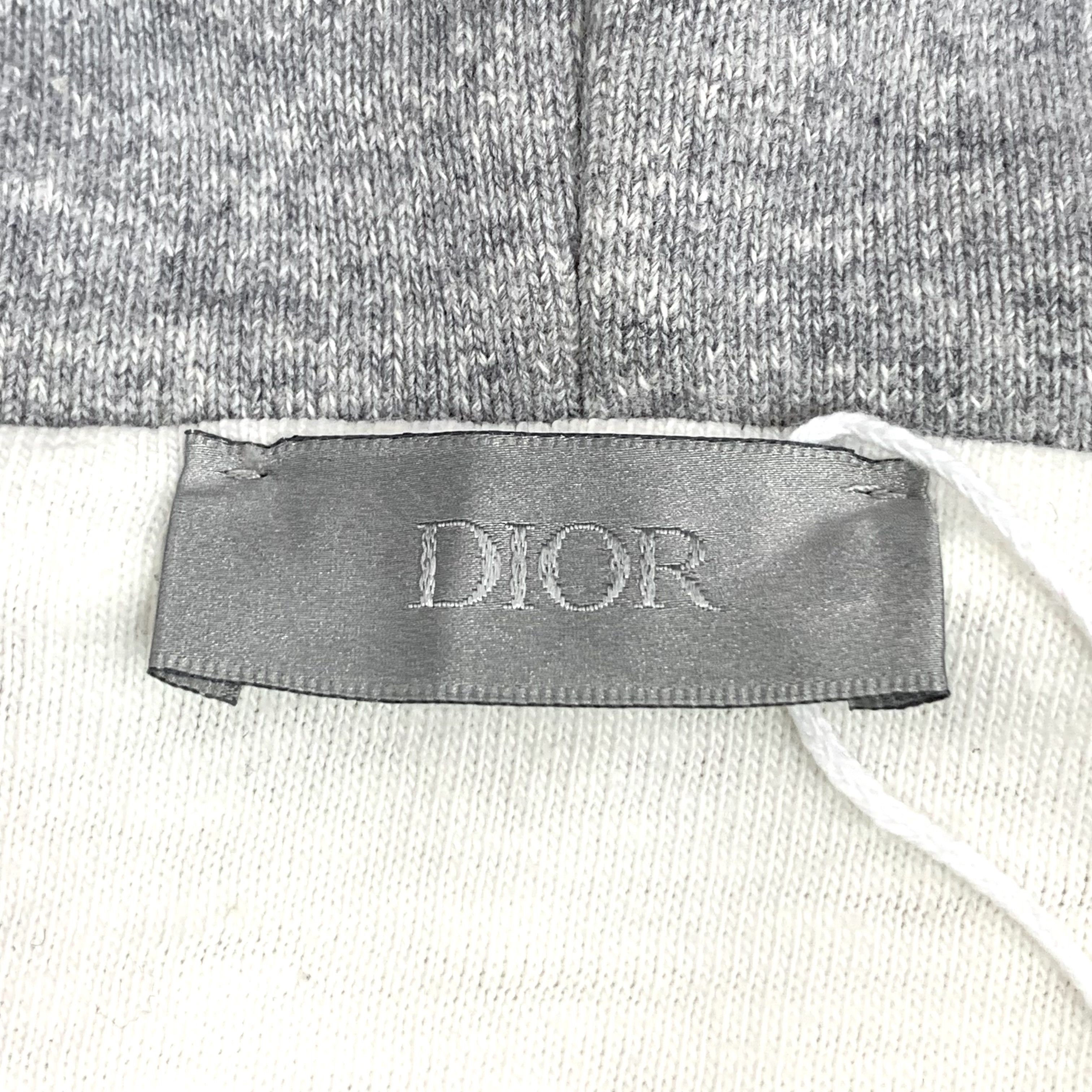 Dior Dior Distressed Logo Hoodie Grey (S) Size US S / EU 44-46 / 1 - 5 Thumbnail