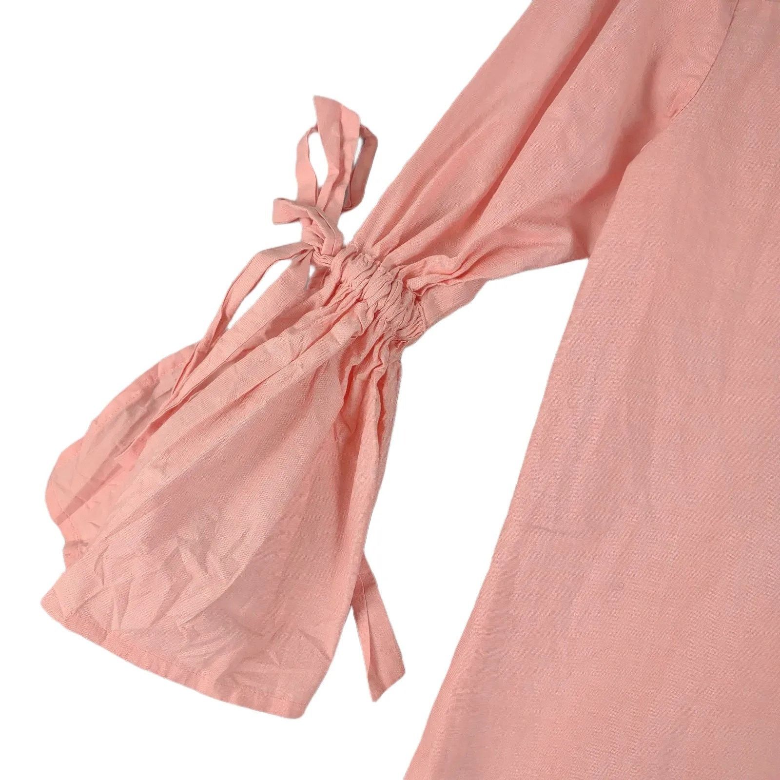 J.Crew J CREW Tie Flared Bell Sleeve Cotton Poplin Shirt Top Blouse Size S / US 4 / IT 40 - 5 Thumbnail