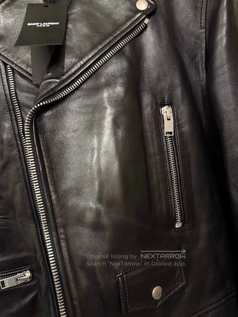 Saint Laurent Paris Saint Laurent Paris Motorcycle Leather Jacket Size US M / EU 48-50 / 2 - 4 Thumbnail