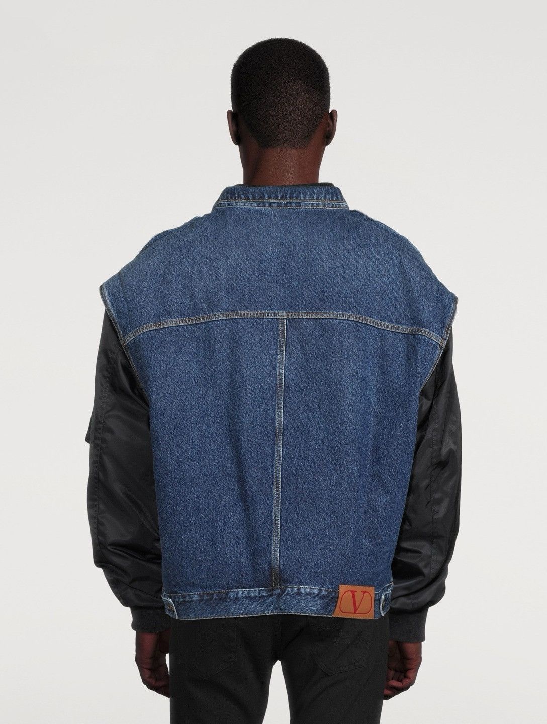 Valentino Valentino Nylon & Denim bomber jacket Size US L / EU 52-54 / 3 - 2 Thumbnail