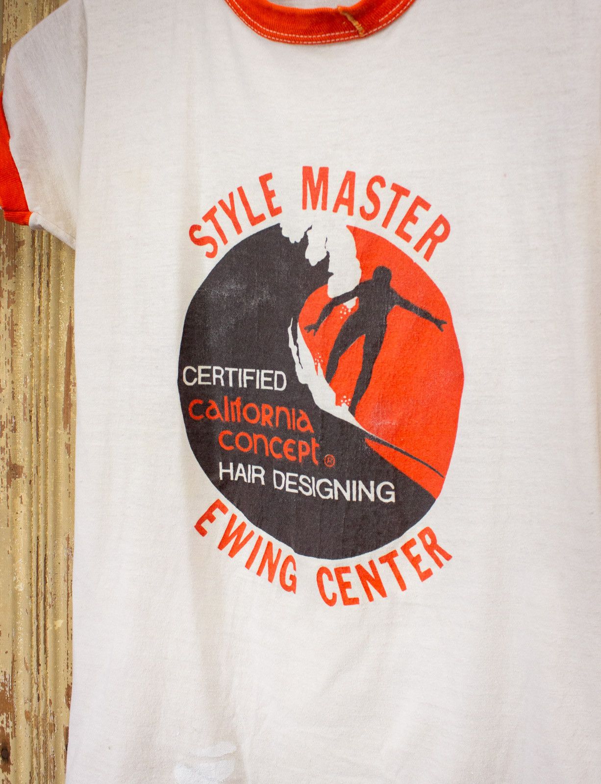 Vintage Vintage Style Master Ewing Center Graphic Ringer T Shirt Size US XS / EU 42 / 0 - 2 Thumbnail