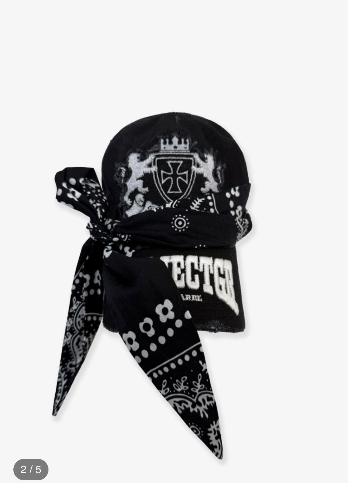 PROJECT G/R BANDANA LAYERED CAP - BLACK hat Size ONE SIZE - 8 Thumbnail