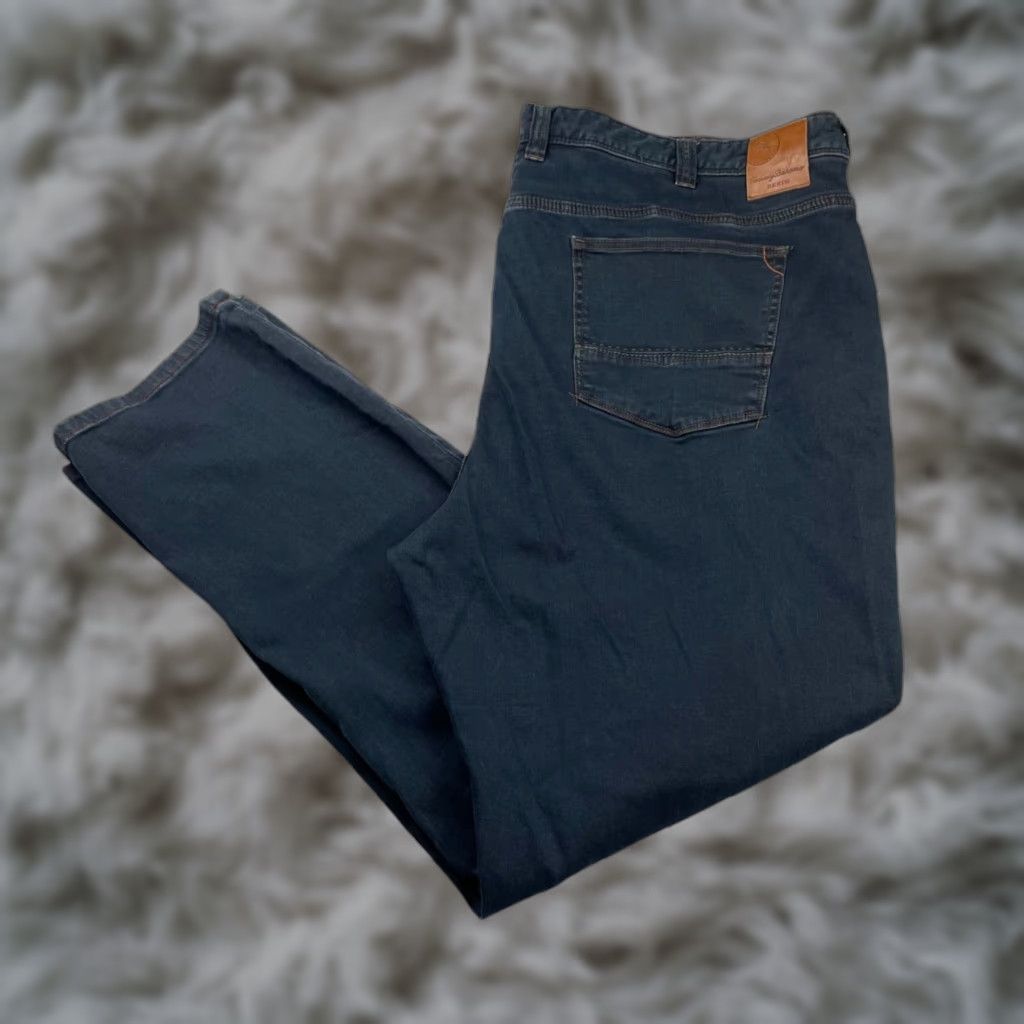 VINTAGE Tommy Bahama Men's Jeans Straight Fit Blue 48x34 Dark Wash